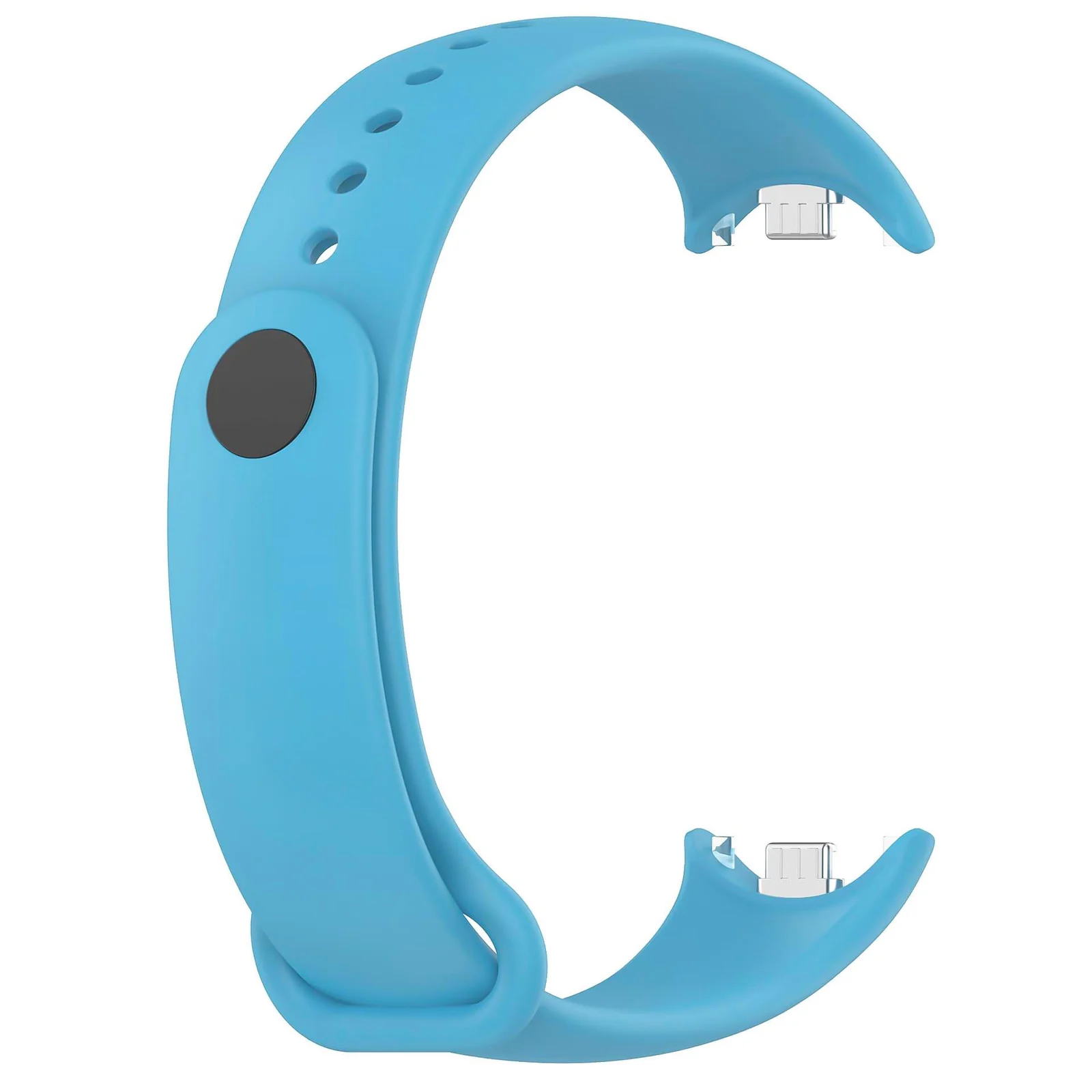 DL3 Mobilak Band Compatible with Xiaomi Mi Band 10/9/8 Replacement Strap, Silicone Skin-Friendly Wrist Strap Adjustable Sports Wristbands for Women Men Xiaomi Smart Band 8/9/10 - Sky Blue