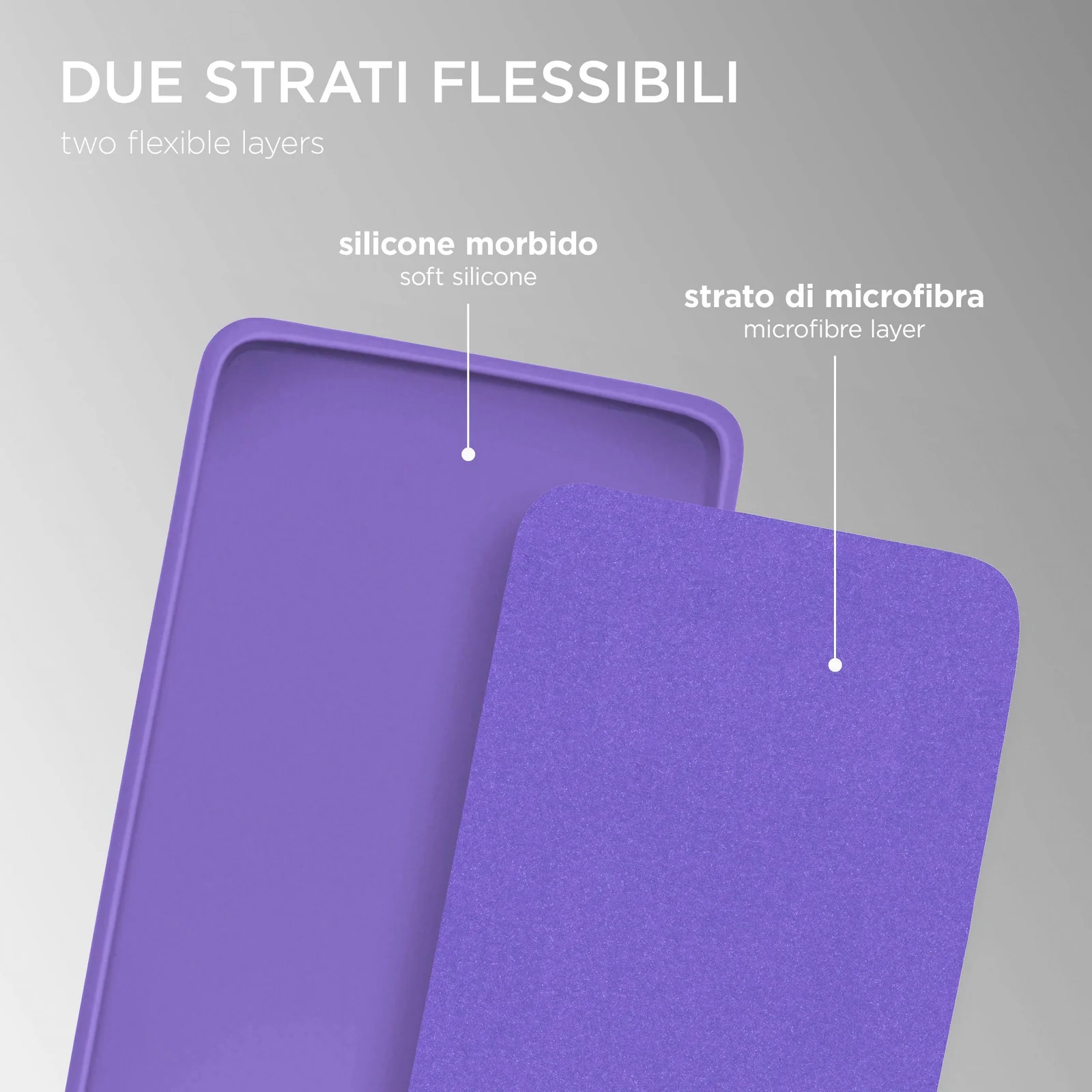 DL3 Mobilak Silicone Protective Case for Samsung Galaxy M31, Shock-absorbing protection, Scratch-resistant surface, Soft microfiber lining - Light Purple