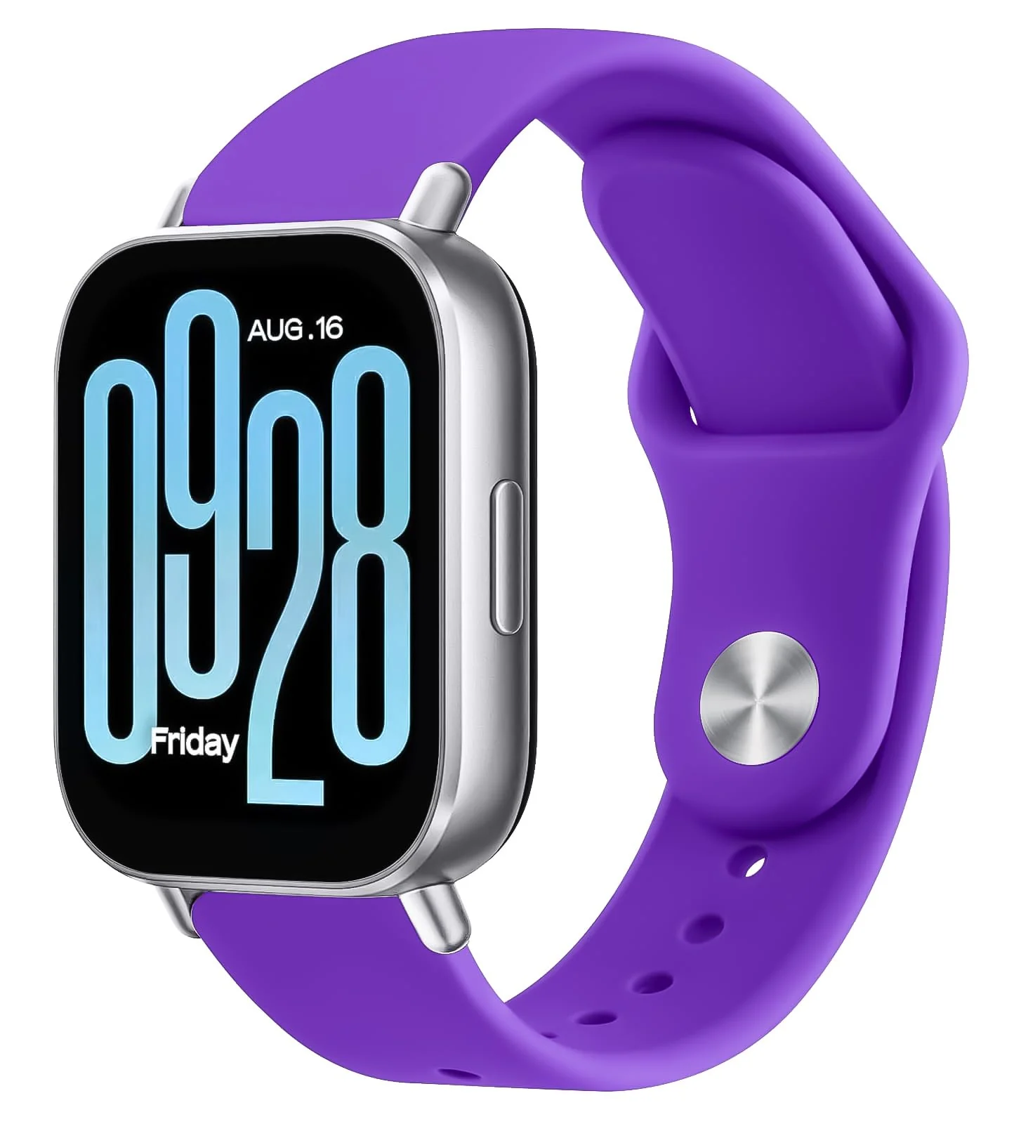 DL3 Mobilak Straps Compatible with Xiaomi Redmi Watch 5 Active/Redmi Watch 5 Lite Bracelets for Men Women, 22mm Soft Silicone Strap, Waterproof Adjustable Band Sports Replacement - Violet