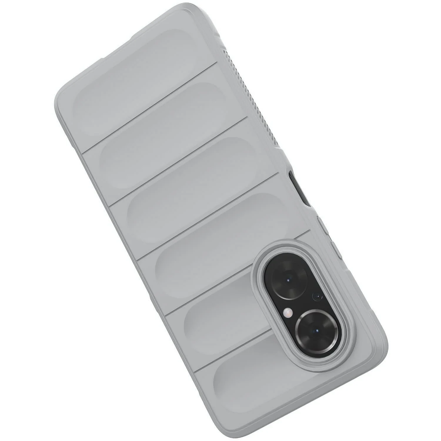 DL3 Mobilak Flexible Silicone and TPU Protective Case with Camera Protection for Huawei Nova 9 SE / Honor 50 SE - Gray