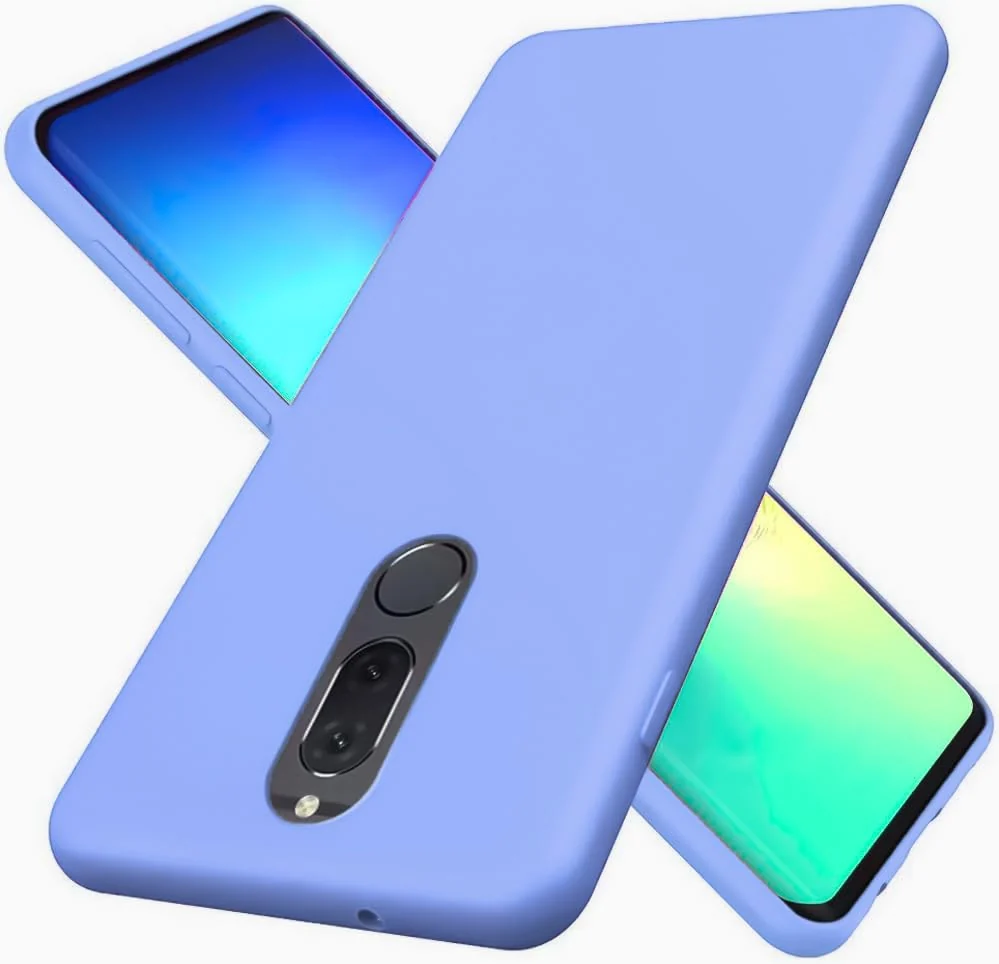 DL3 Mobilak Silicone Protective Case for Huawei Mate 10 Lite, Shock-absorbing protection, Scratch-resistant surface, Soft microfiber lining - Baby Blue