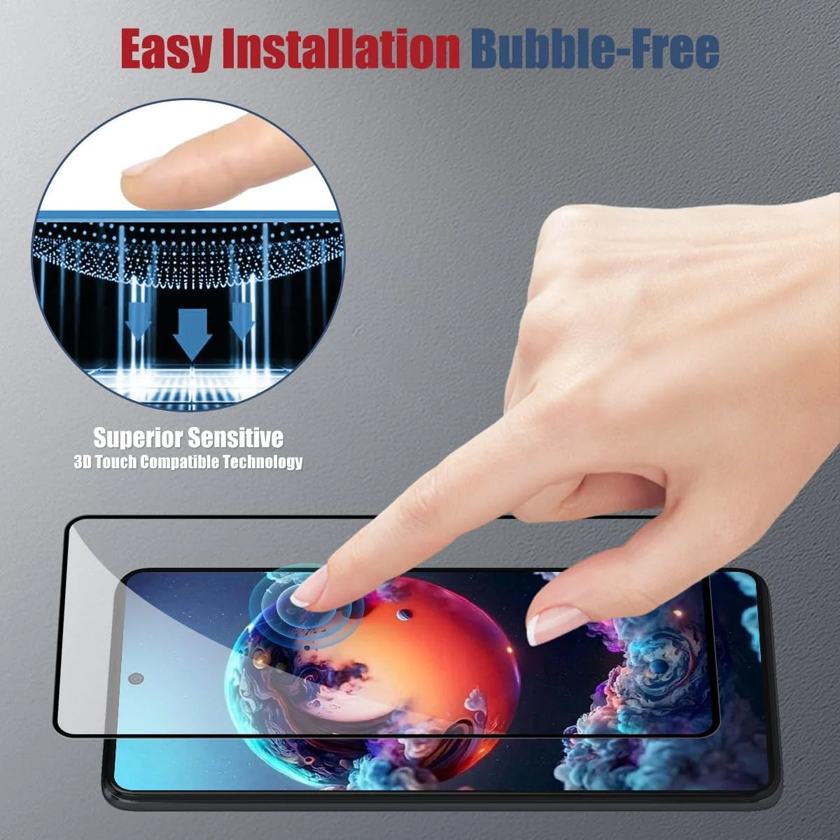 DL3 Mobilak for OPPO A3 / OPPO A3x Tempered Glass Screen Protector, 9H Hardness Anti-Scratch Tempered Glass flim, Case Friendly, Anti-Scratch - Clear