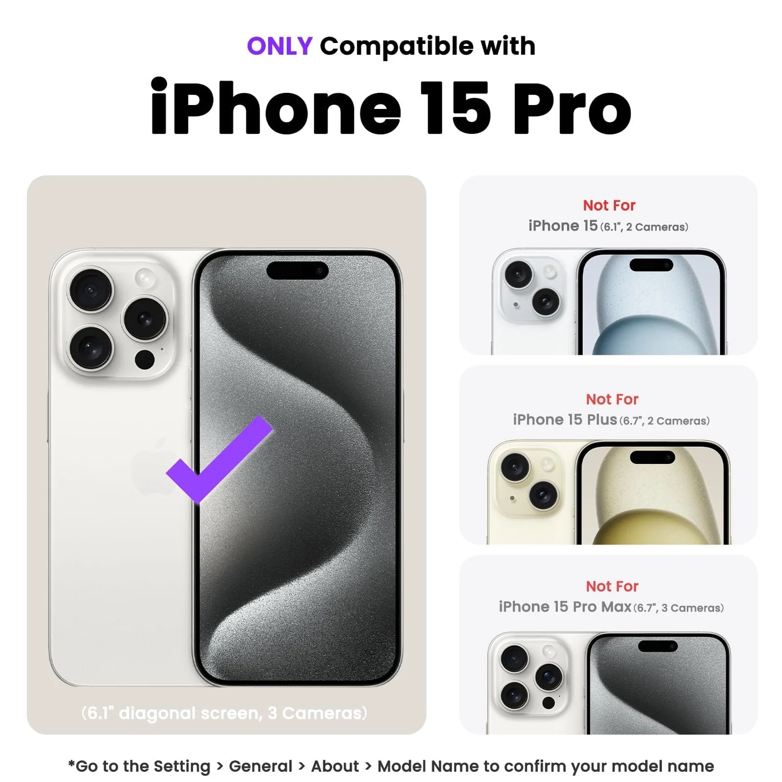 DL3 Mobilak Liquid Silicone Protective Case for iPhone 15 with Camera Protection and Microfiber Lining - Lilac Purple