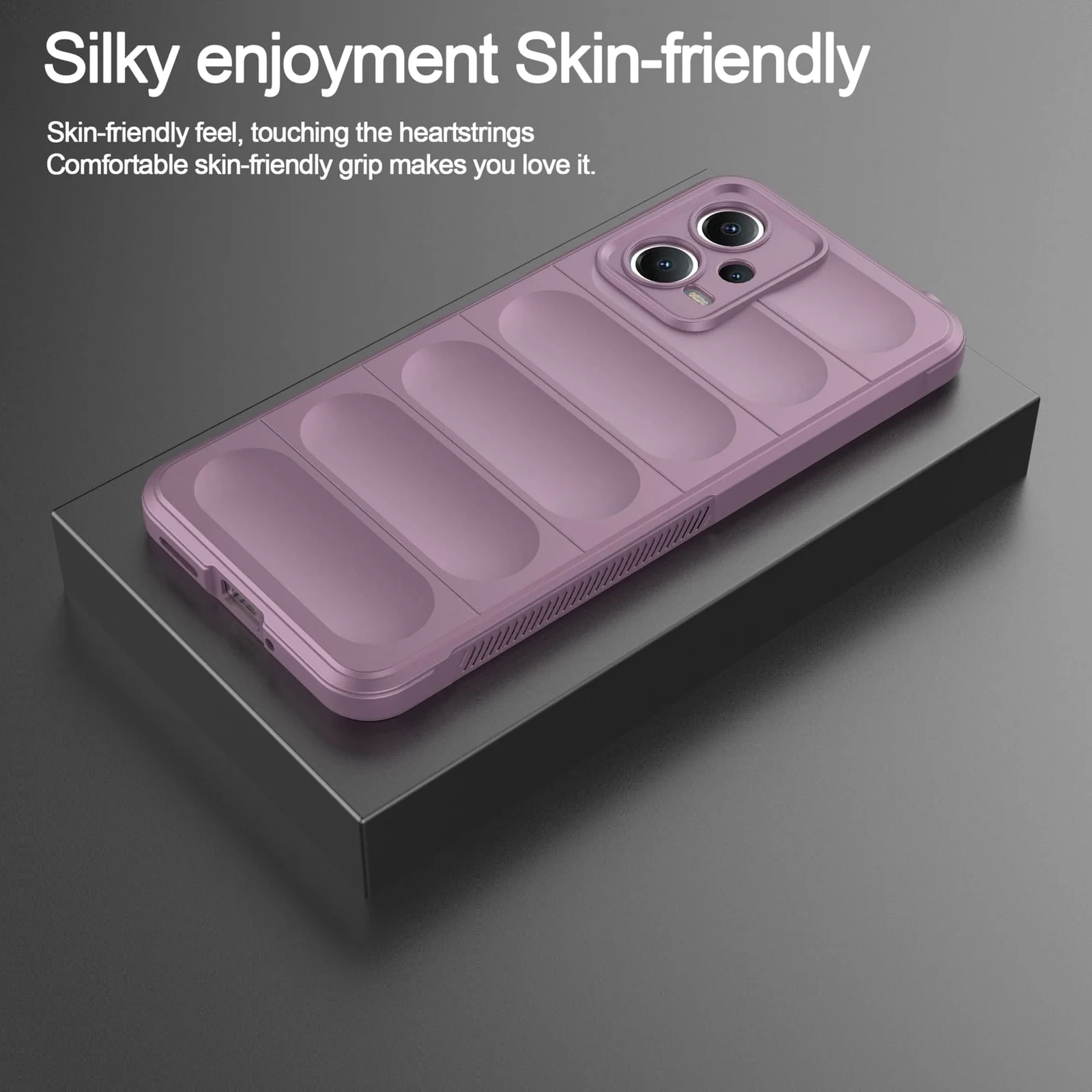 DL3 Mobilak Rugged Protective Case for Xiaomi Redmi Note 12 5G / Poco X5 5G, Camera protection, Shock-absorbing protection, Non-slip grip - Purple