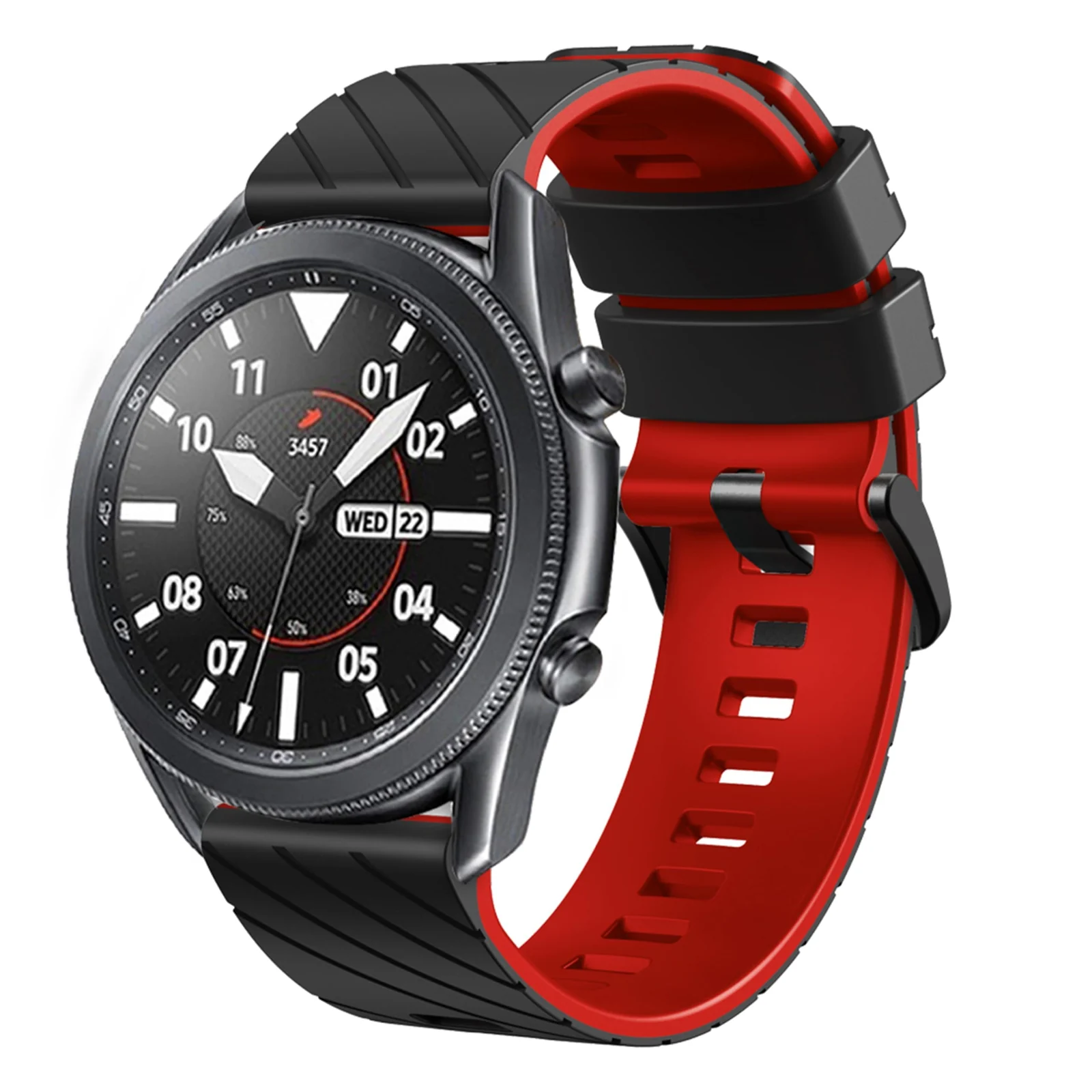 DL3 Mobilak Silicone Sport Band 22MM Strap For Xiaomi Redmi Watch 5 Active/5 Lite/Samsung Galaxy Watch 3 45mm/Watch 46mm/Gear S3/Huawei watch GT5 GT4 GT3 GT2 GT 46MM/GT2E/GT3 Pro/GT 5 Pro