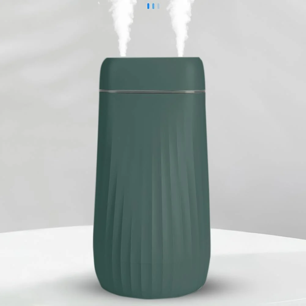 Mobigon Wood Cool Mist Ultrasonic Humidifier for Room Moisture, Aroma Diffuser for Home, 1000ml Essential Oil Diffuser with 7 Colorful Night Light, Auto Shut-Off, Home, Office - Green