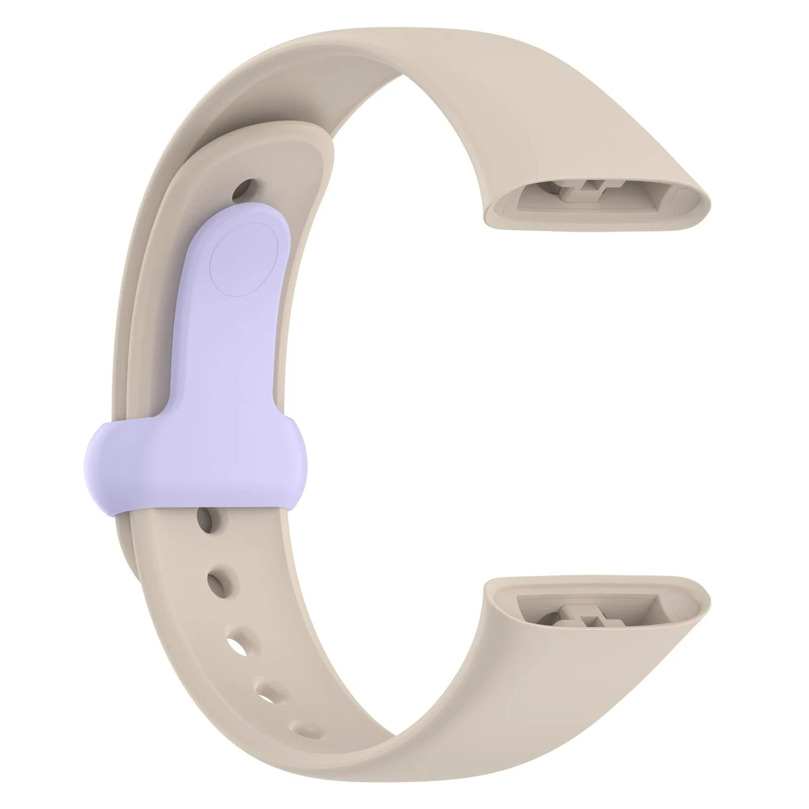 DL3 Mobilak Strap for Xiaomi Redmi Watch 3 Only, Soft Silicone Watch Band with Secure Buckle, Sport Replacement Wristband Bracelet Strap for Men & Women - Beige