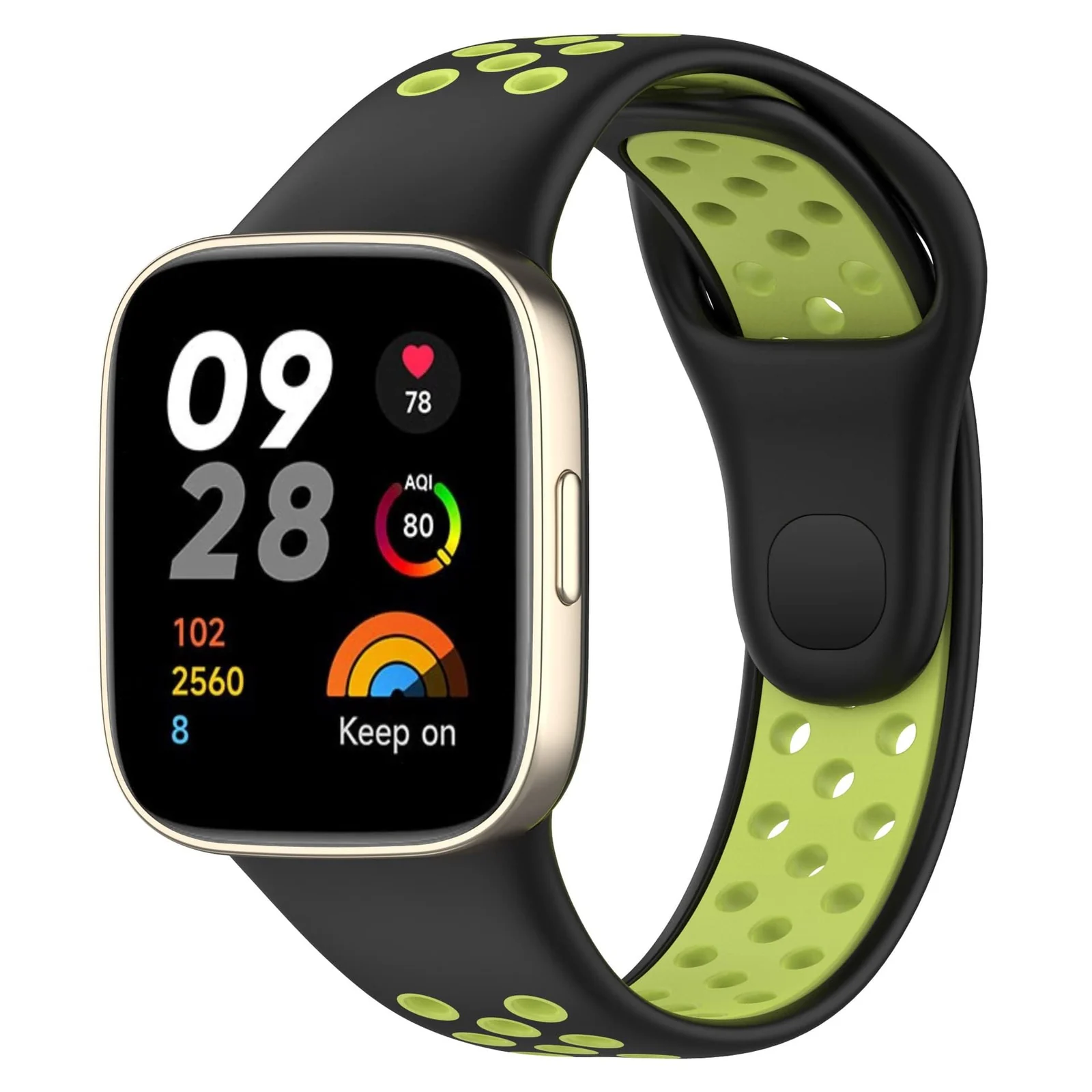 Xiaomi Redmi Watch 3 / Mi Watch Lite 3 — DL3 Mobilak Strap For Xiaomi Redmi Watch 3 (Not for Redmi Watch 3 Lite/Active), [Breathable] Soft Silicone Strap, Two Tone Band, Silicone Replacement Strap