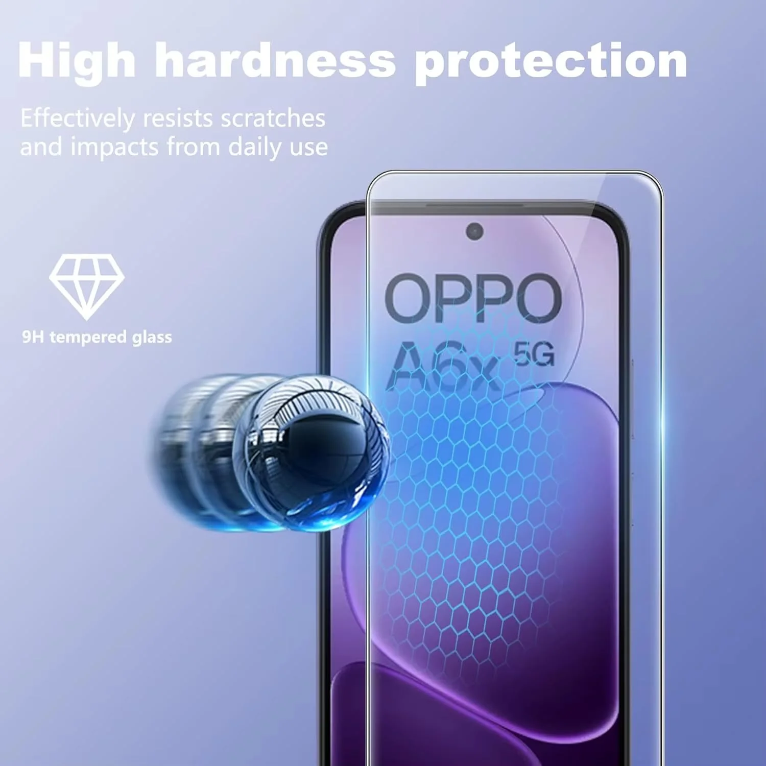 DL3 MOBILAK 9H Tempered Glass Screen Protector for OPPO A6X