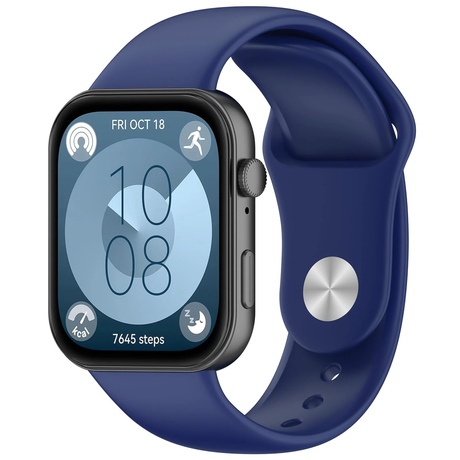 DL3 Mobilak Silicone Strap Compatible with Huawei Watch Fit 3/Watch Fit 4 Pro/Fit 4 Sports Strap for Men Women Breathable Soft Replacement Strap Adjustable Waterproof Sports Straps - Blue