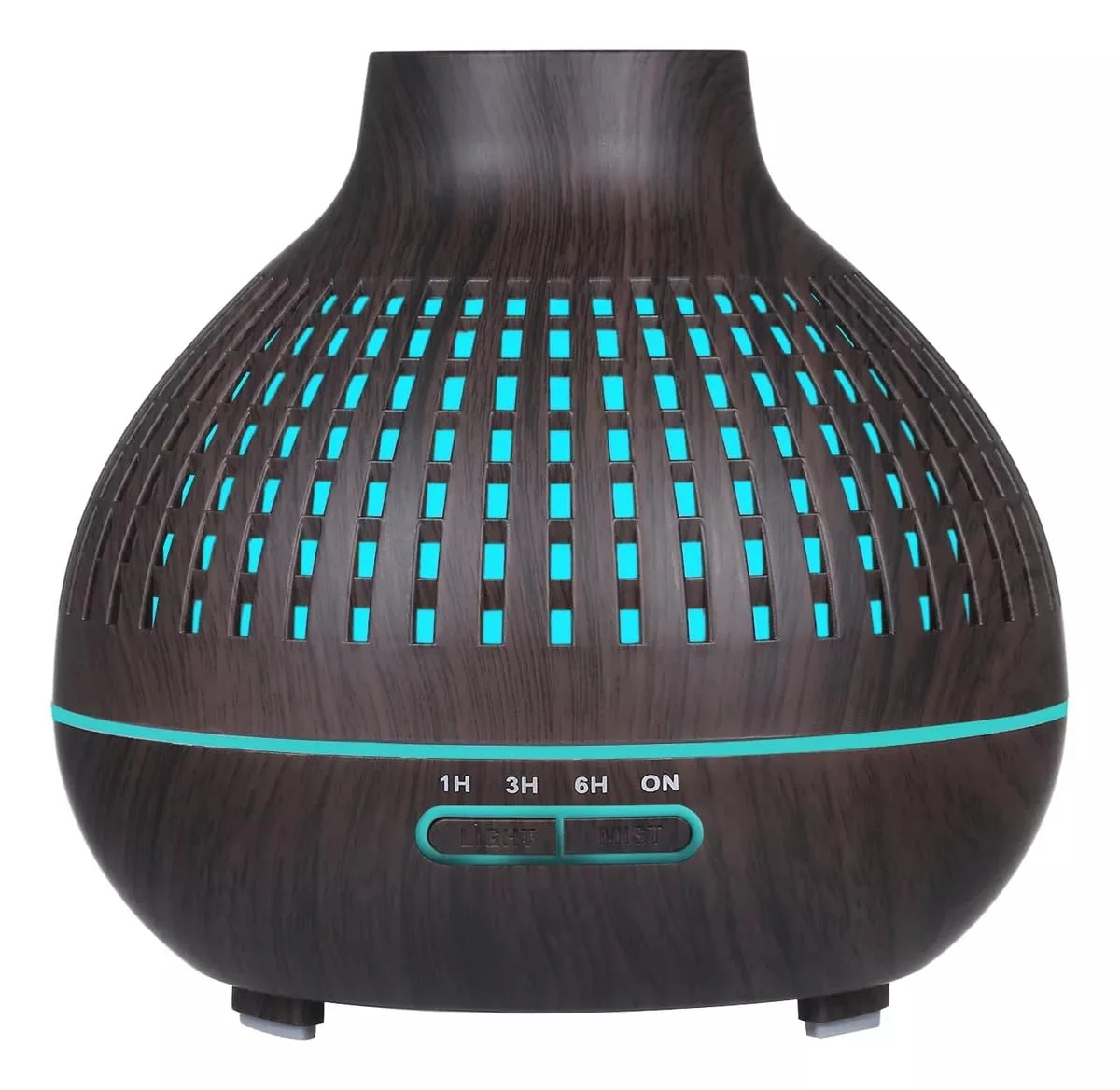 Mobigon Essential Oil Diffuser, Aromatherapy Diffuser 500ml with Remote Control, 4 Timer & Auto-Off Safety Switch, 7 Color LED Lights Mode, 10 Hours Quiet Humidifier for Bedroom - A.Dark Woody