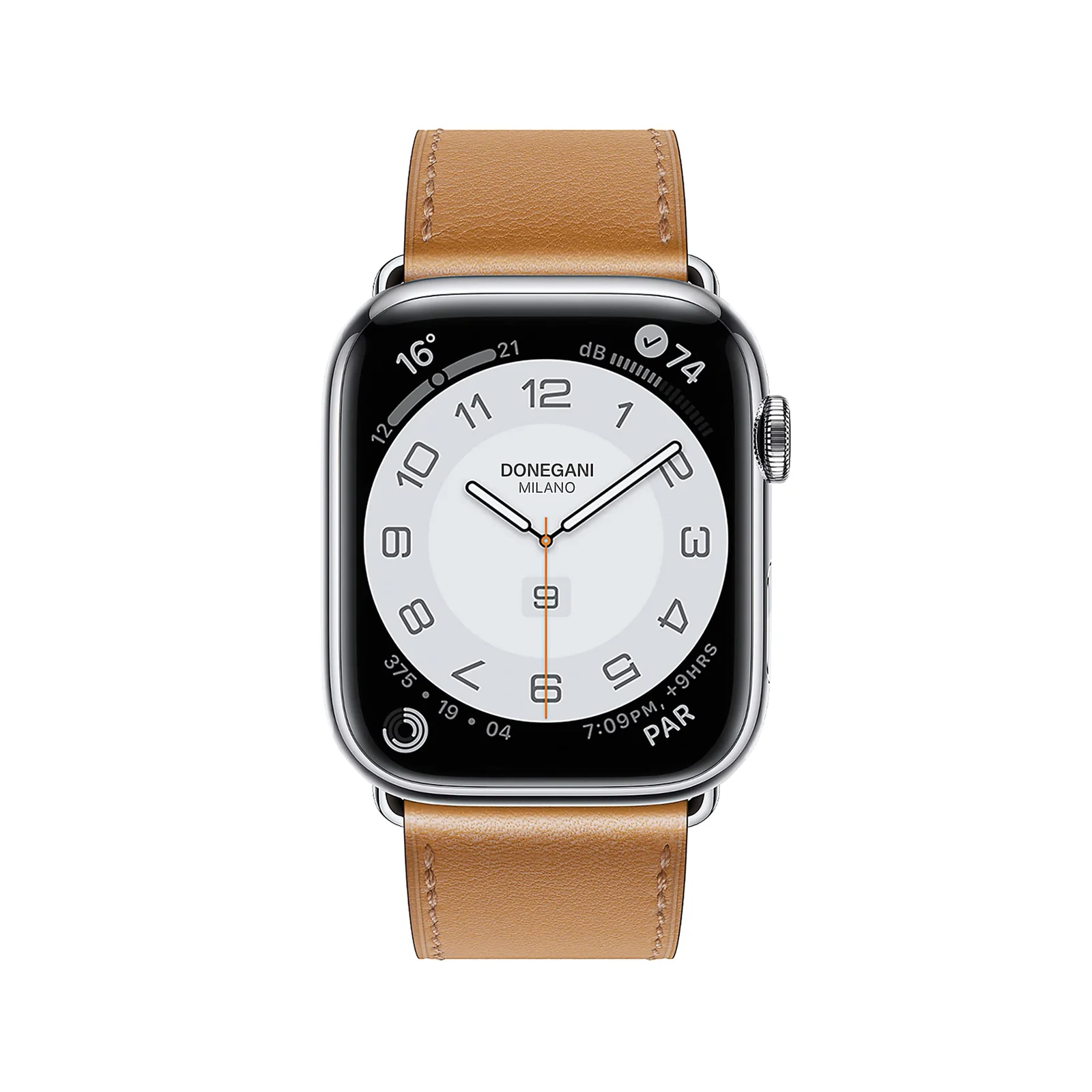 DL3 Mobilak Compatible with Apple Watch Band 49mm 46mm 45mm 44mm 42mm Leather Band Replacement Strap, Soft Leather Bracelet for iWatch Series 11 10 9 8 7 6 5 4 SE SE2 Ultra 3 2 1 - A.Brown