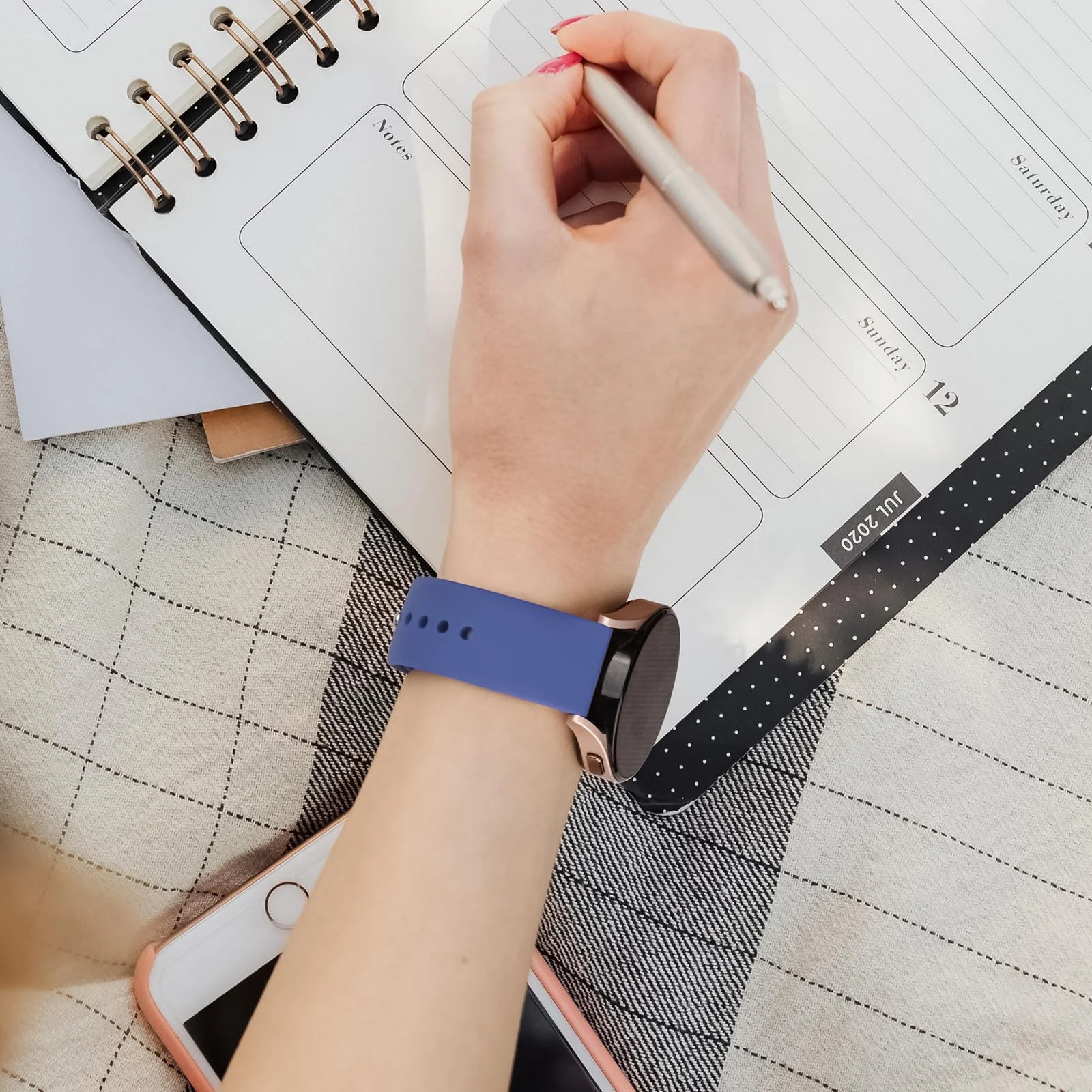 DL3 Mobilak Straps Compatible with Xiaomi Redmi Watch 5 Active/Redmi Watch 5 Lite Bracelets for Men Women, 22mm Soft Silicone Strap, Waterproof Adjustable Band Sports Replacement - Royal Blue