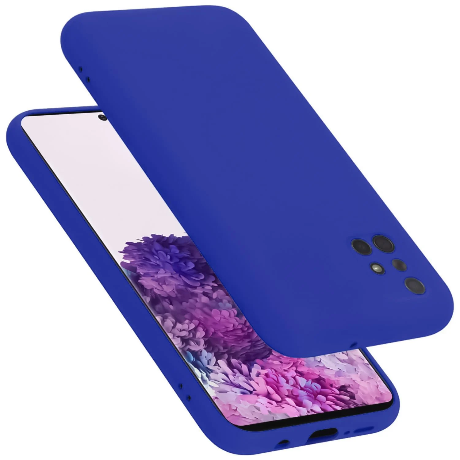 DL3 Mobilak Silicone Protective Case for Samsung Galaxy A71, Shock-absorbing protection, Scratch-resistant surface, Soft microfiber lining - Pepsi