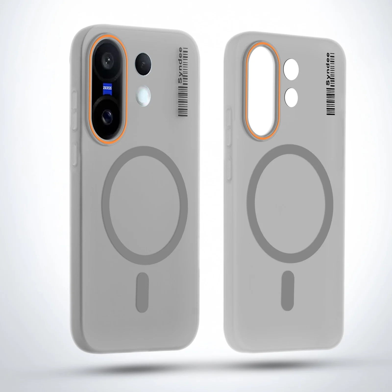 DL3 Mobilak Case Back Cover for Honor 200 5G, Sleek Frosted Translucent Back Only Compatible with Wireless Magnetic Accessories | Anti-Scratch Shockproof Phone Case - Gray