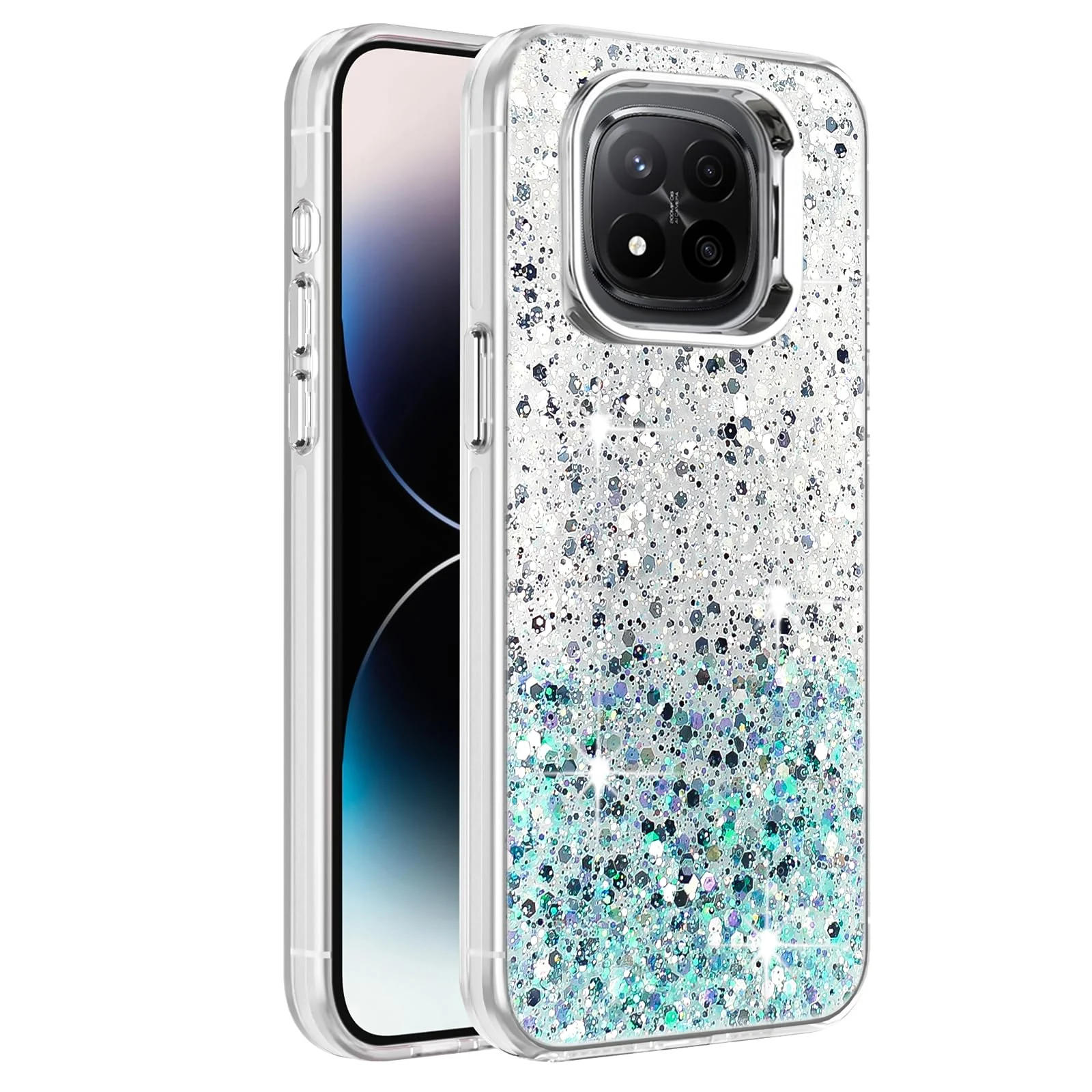 Redmi Note 14 Pro 5G / POCO X7 5G — DL3 Mobilak Glitter Protective Case for Xiaomi Redmi Note 14 Pro 5G / POCO X7 5G, Supports wireless charging, Camera protection, Shock-absorbing protection