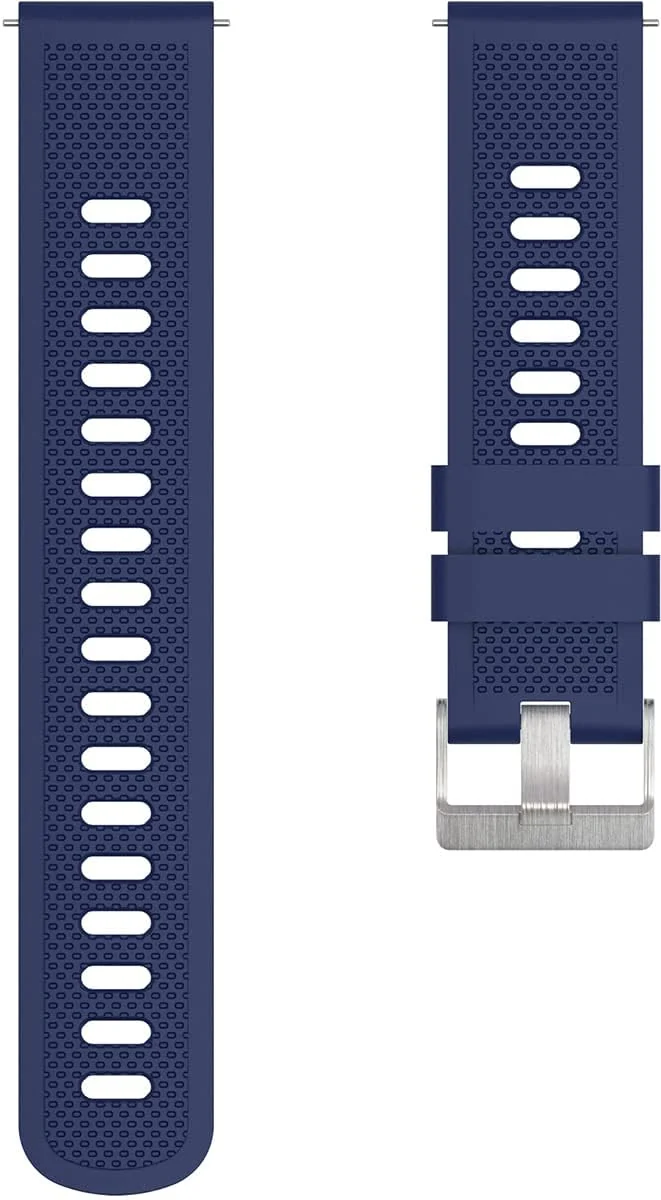 DL3 Mobilak Silicone Buckle Band 22MM Strap For Xiaomi Redmi Watch 5 Active/5 Lite/Samsung Galaxy Watch 3 45mm/Watch 46mm/Gear S3/For Huawei watch GT5 GT4 GT3 GT2 GT 46MM/GT2E/GT2 Pro/GT 3 Pro/GT5 Pro - A.Blue