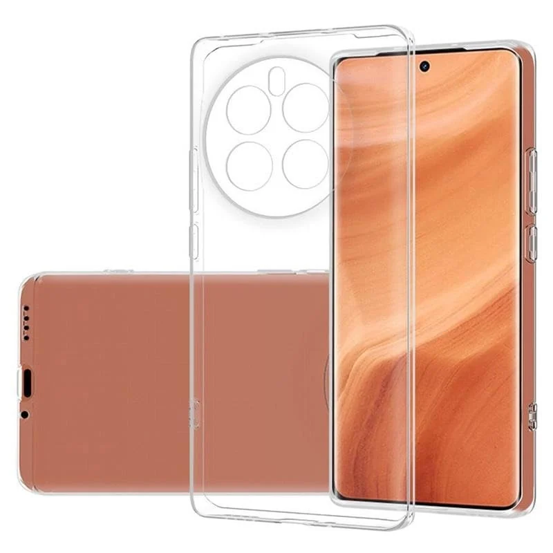 DL3 Mobilak Case Compatible with realme GT5 Pro Case Crystal Soft TPU Gel Case Flexible Silicone Anti-Scratch Camera Protection TPU Cover - Clear
