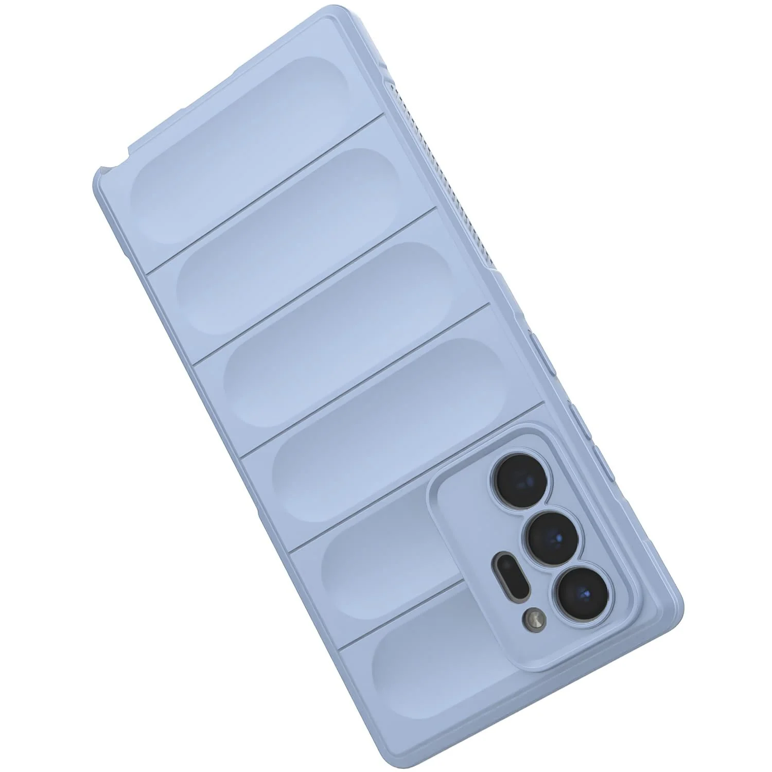 DL3 Mobilak Flexible Silicone and TPU Protective Case with Camera Protection for Samsung Galaxy Note 20 Ultra - Baby Blue