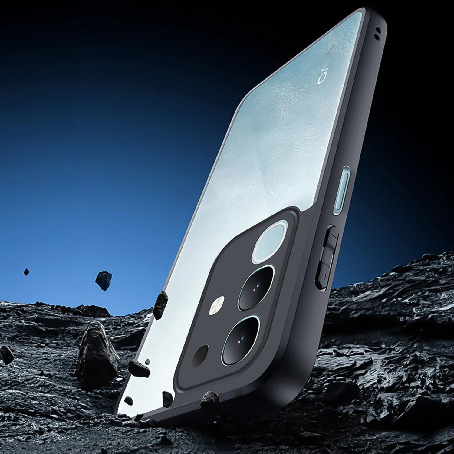 DL3 Mobilak Compatible with Vivo Y29 4G Case Transparent, Military-Grade Shockproof Anti-Yellowing, Slim Protective Phone Case Full Bumper Cover With Camera Protective - Black