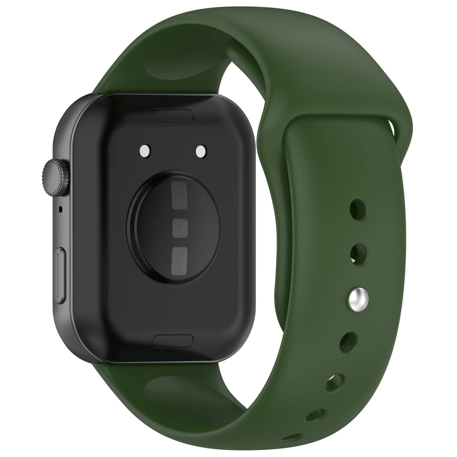 DL3 Mobilak Silicone Strap Compatible with Huawei Watch Fit 3 Strap for Men Women Breathable Soft Replacement Strap Adjustable Waterproof Sports Straps - Army Green