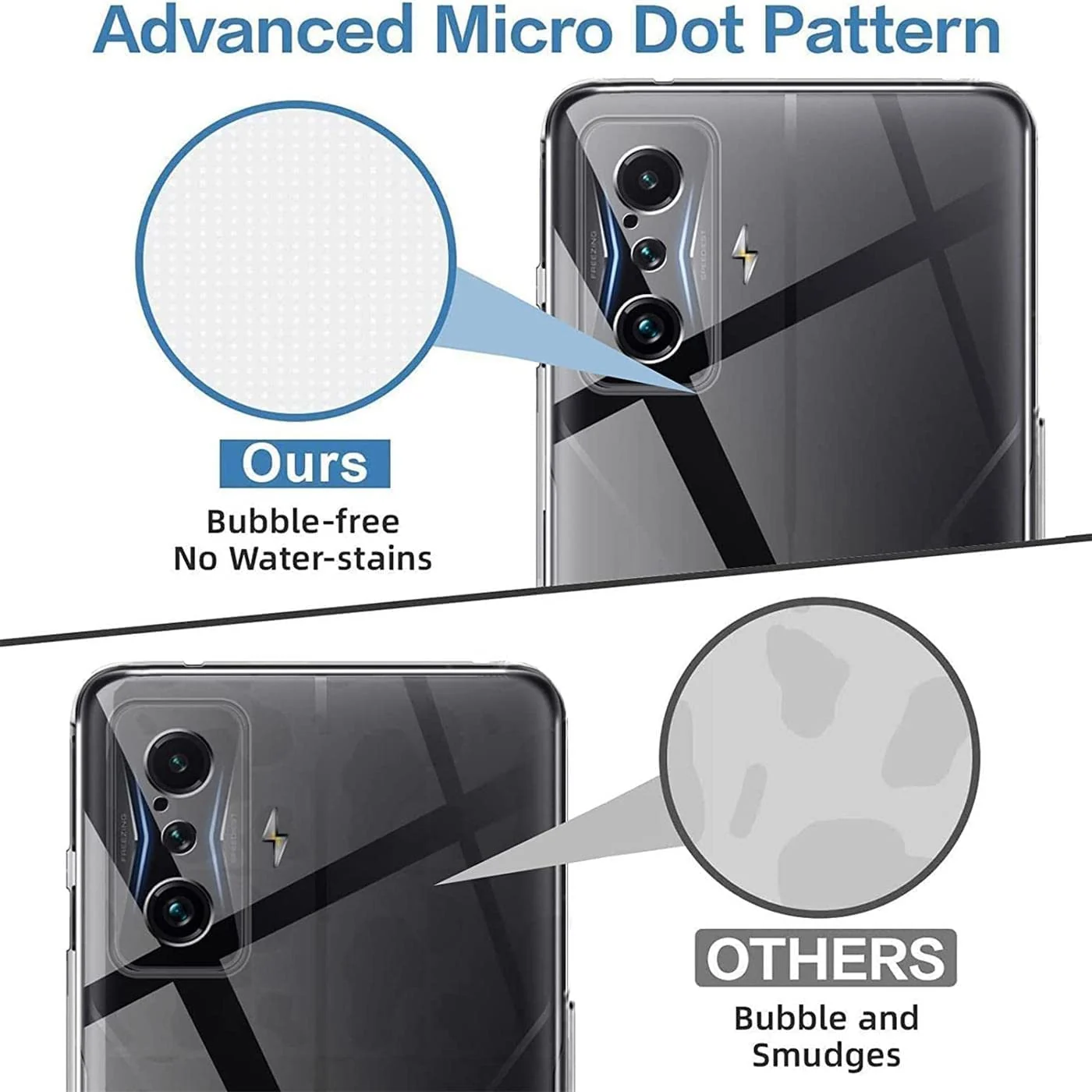 DL3 Mobilak Case Compatible with Poco F4 GT Case Crystal Soft TPU Gel Case Flexible Silicone Anti-Scratch Camera Protection TPU Cover - Clear