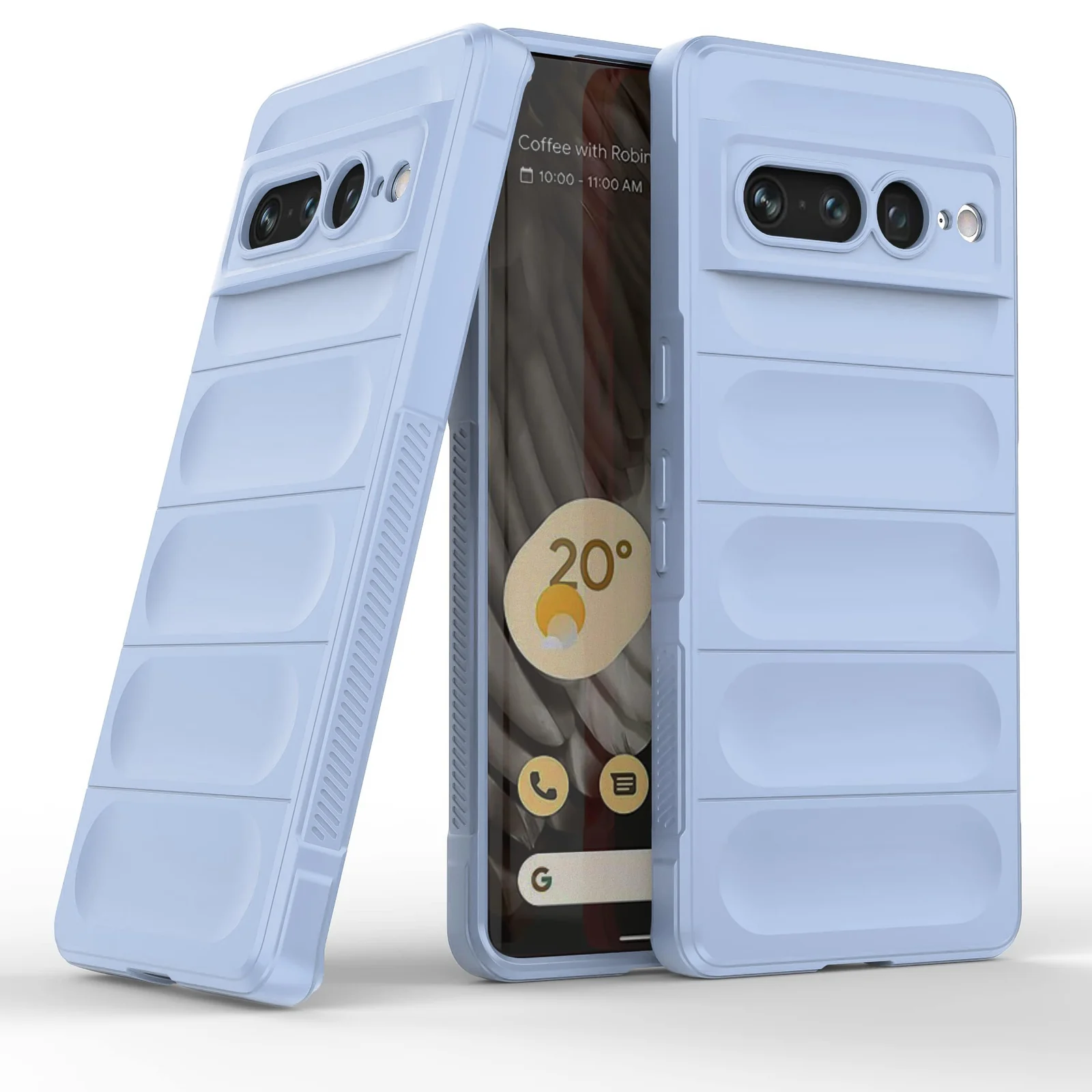 DL3 Mobilak Rugged Protective Case for Google Pixel 7 Pro, Camera protection, Shock-absorbing protection, Non-slip grip - Baby Blue