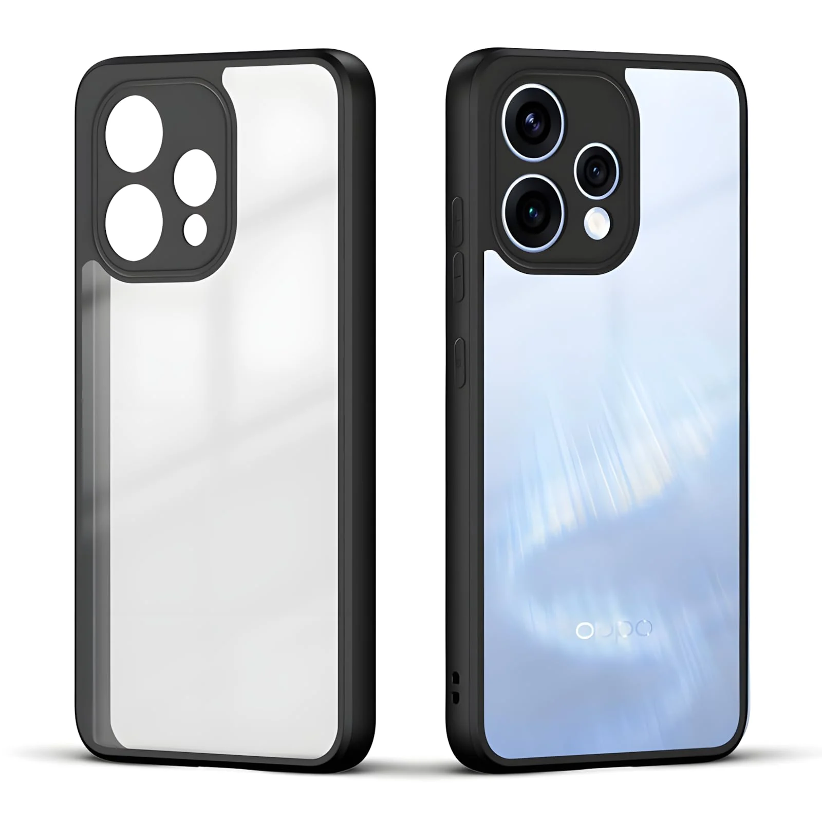 DL3 Mobilak Clear TPU Case for OPPO Reno 15 5G (OPPO Reno15), Camera protection, Shock-absorbing protection, Scratch-resistant surface - Black