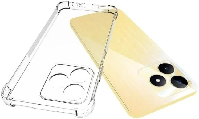 DL3 Mobilak Case Compatible with realme C51 / realme C53, Cover Silicone Transparent TPU Gorilla Anti-shock Protector Camera Shockproof Corners - Clear