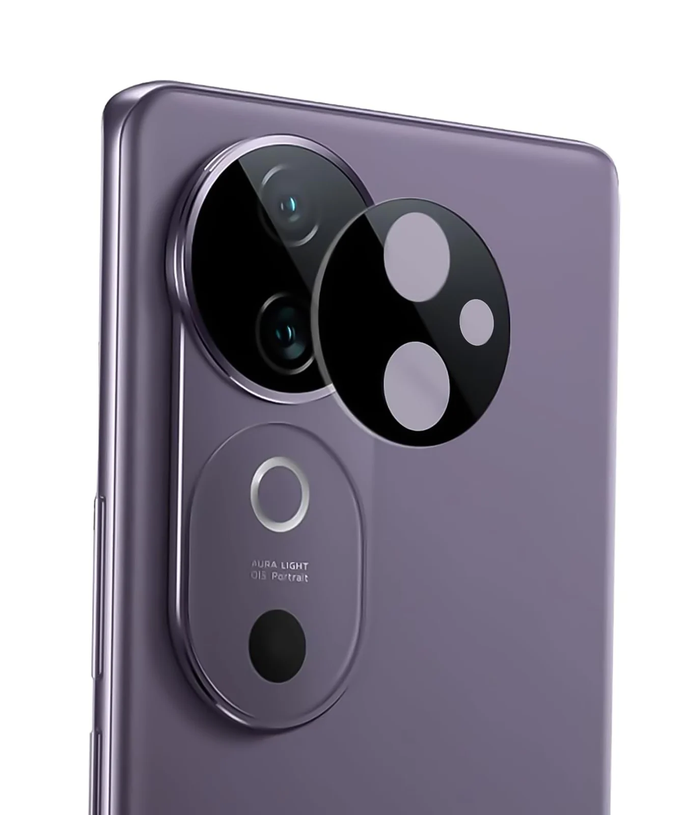 DL3 Mobilak vivo V40 5G / V40 Pro 5G Camera Lens Protector Tempered Glass Screen Protector HD [Full Coverage][Anti-Scratch] Drop Protection Ultra Clear/Thin Lens Case - Black
