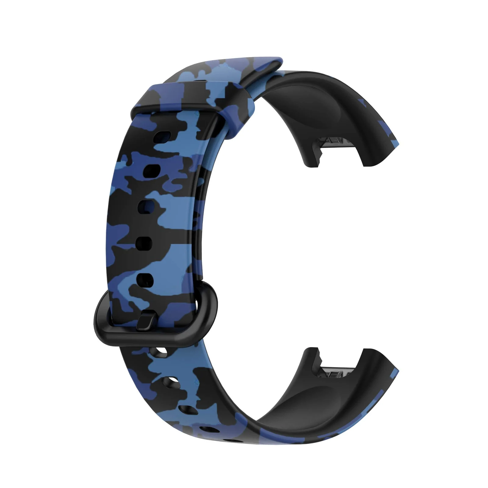 DL3 MOBILAK Strap Compatible with Xiaomi Redmi Watch 2 Lite/Poco Watch/Redmi Watch 2 / Horloge 2 Soft Replacement Sport Silicone Strap - Camouflage Blue