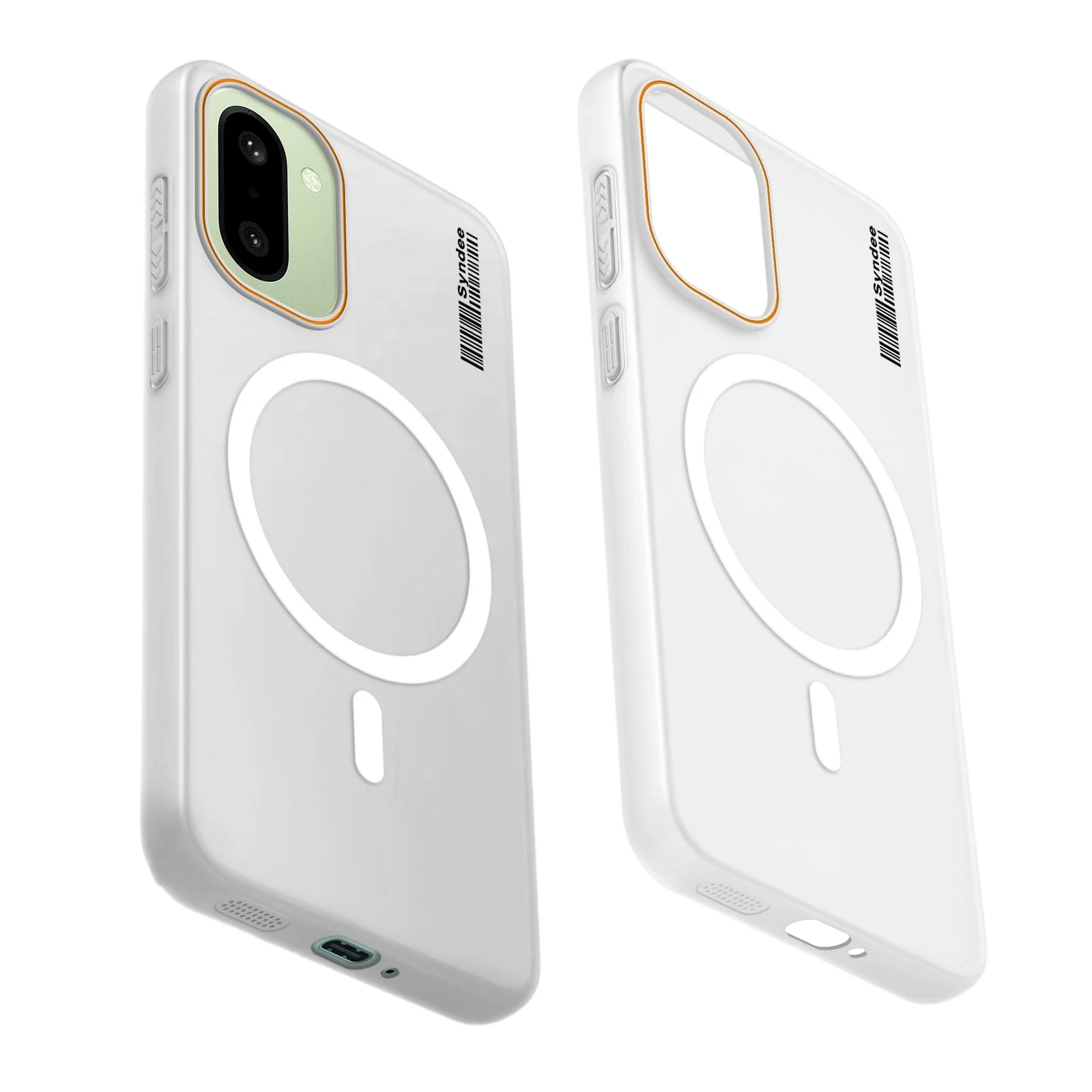 DL3 Mobilak Translucent Matte Case for OnePlus 15R / OnePlus Ace 6 / Ace 6T, Compatible with MagSafe accessories, Shock-absorbing protection, Integrated ring holder - Clear