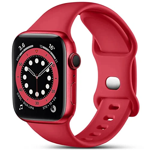 38MM/40MM/41MM — DL3 Mobilak Bands Compatible with Apple Watch Ultra 49mm 45mm 44mm 42mm 41mm 40mm 38mm, Replacement Soft Silicone Strap for iWatch Ultra/Ultra 2 Series 9/8/7/6/5/4/3/2/1 SE (38MM/40MM/41MM)