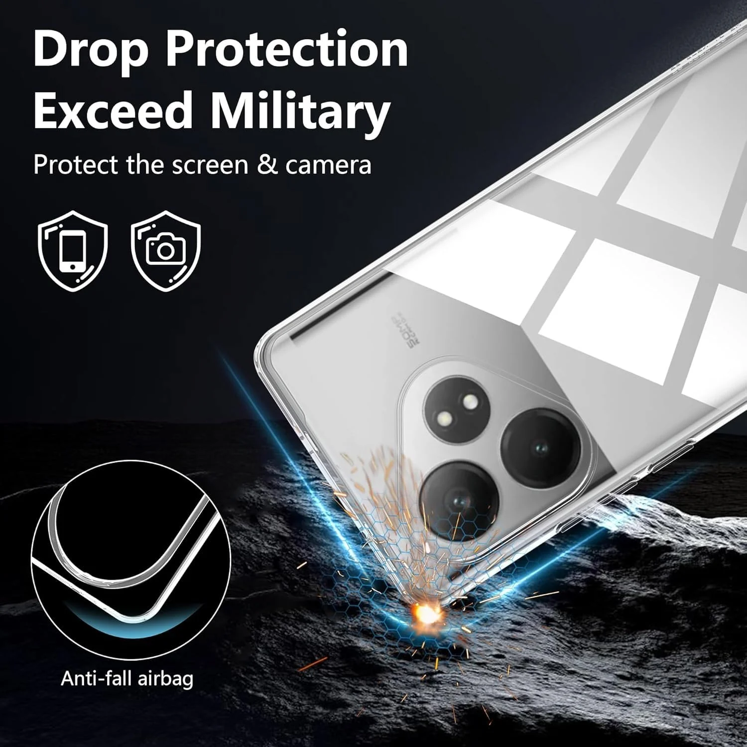 DL3 Mobilak Case Compatible with realme GT6/GT Neo6/GT Neo 6 SE/GT 6T Case Crystal Soft TPU Gel Case Flexible Silicone Anti-Scratch Camera Protection TPU Cover - Clear
