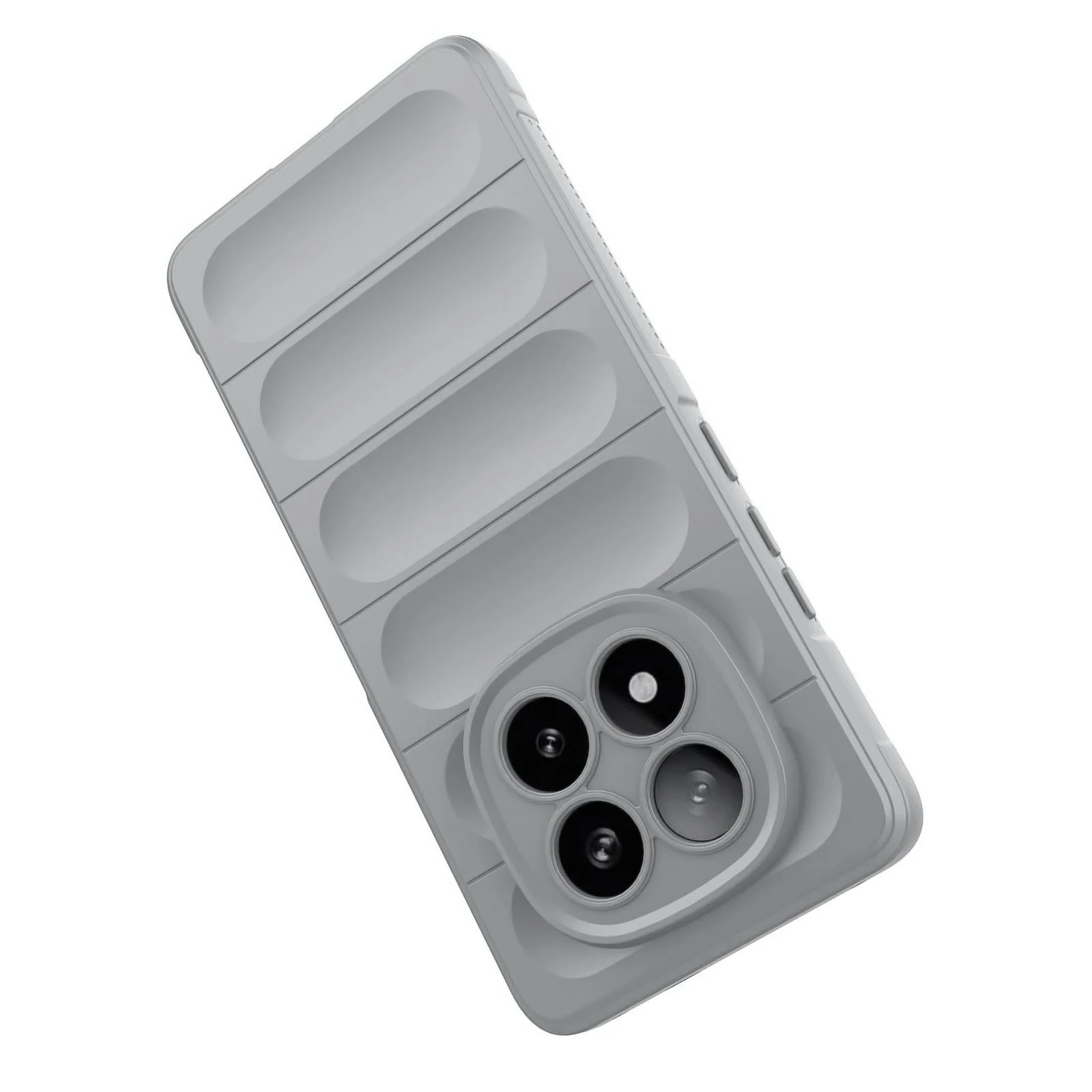 DL3 Mobilak Flexible Silicone and TPU Protective Case with Camera Protection for Xiaomi Redmi Note 14 Pro Plus 5G - Gray
