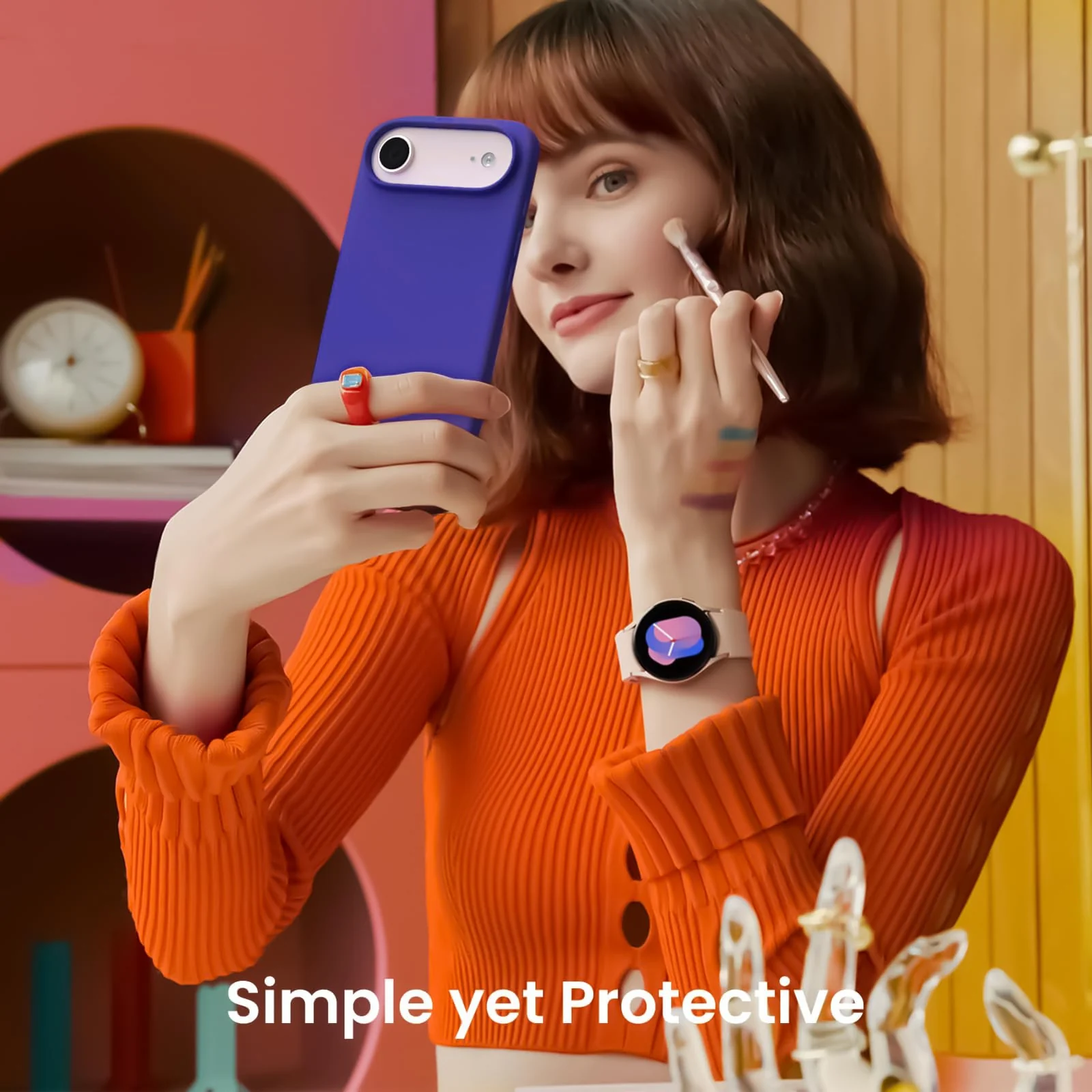 DL3 Mobilak Compatible with iPhone 17 Air 6.5-Inch Case, Premium Liquid Silicone Case, Full Body Protective Cover, Shockproof, Slim Phone Case, Anti-Scratch Soft Microfiber Lining - Pepsi