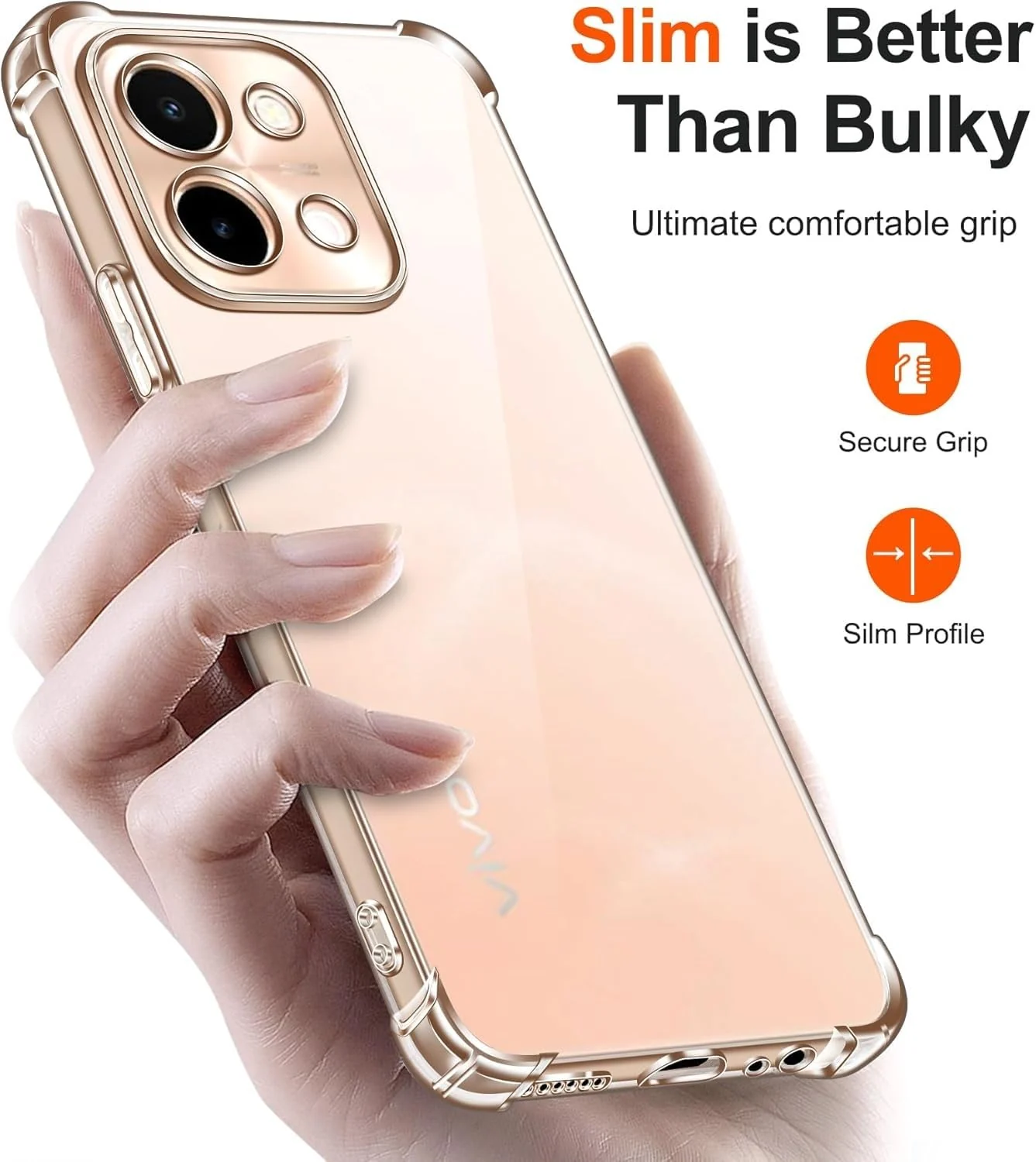 DL3 Mobilak Clear Protective Case for vivo Y28 4G - Clear