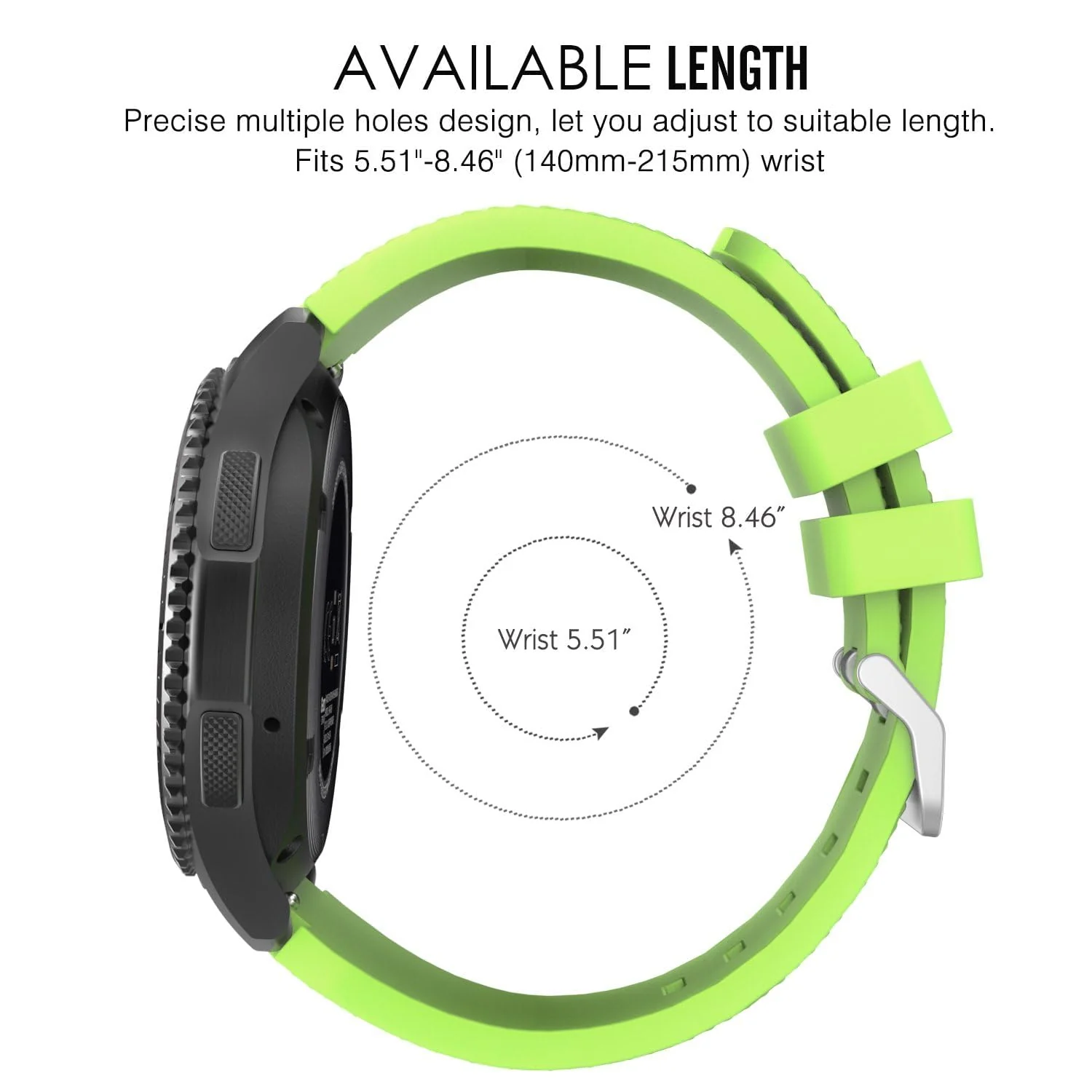 DL3 Mobilak Sport Silicone Band 20MM Strap For Samsung Gear Sport/Watch 6/5/4/5 Pro 45mm/S2 classic/active 2 40mm 44mm/Amazfit GTS/2/2e/GTS3/3 Pro/2 Mini/3 Mini/Bip 3/Bip 3 Pro - Green