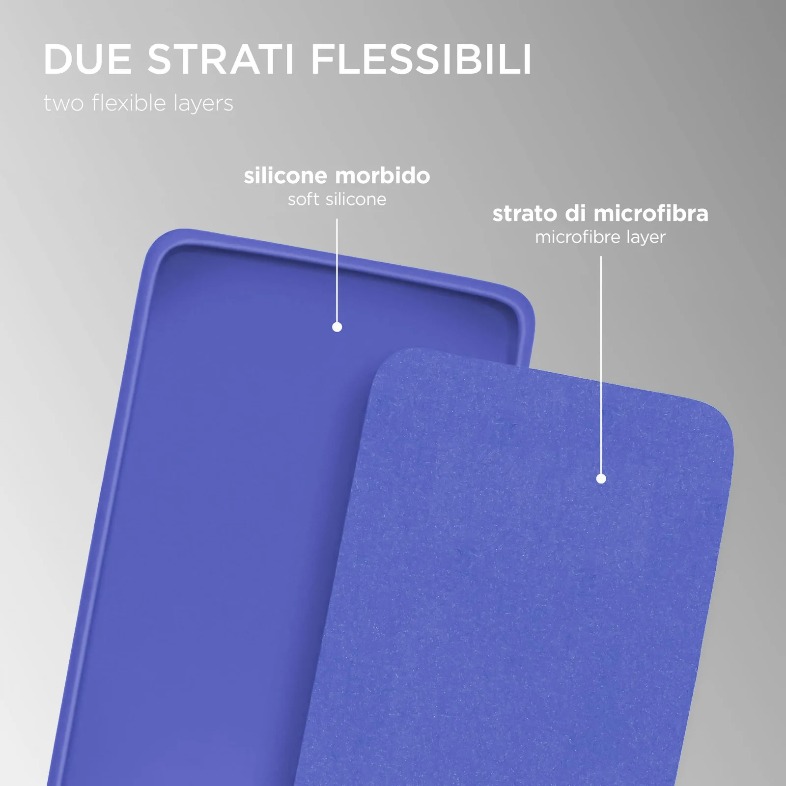 DL3 Mobilak Soft Silicone Protective Case for Xiaomi Mi Note 10 Lite with Microfiber Lining and Shockproof Design - Light Blue