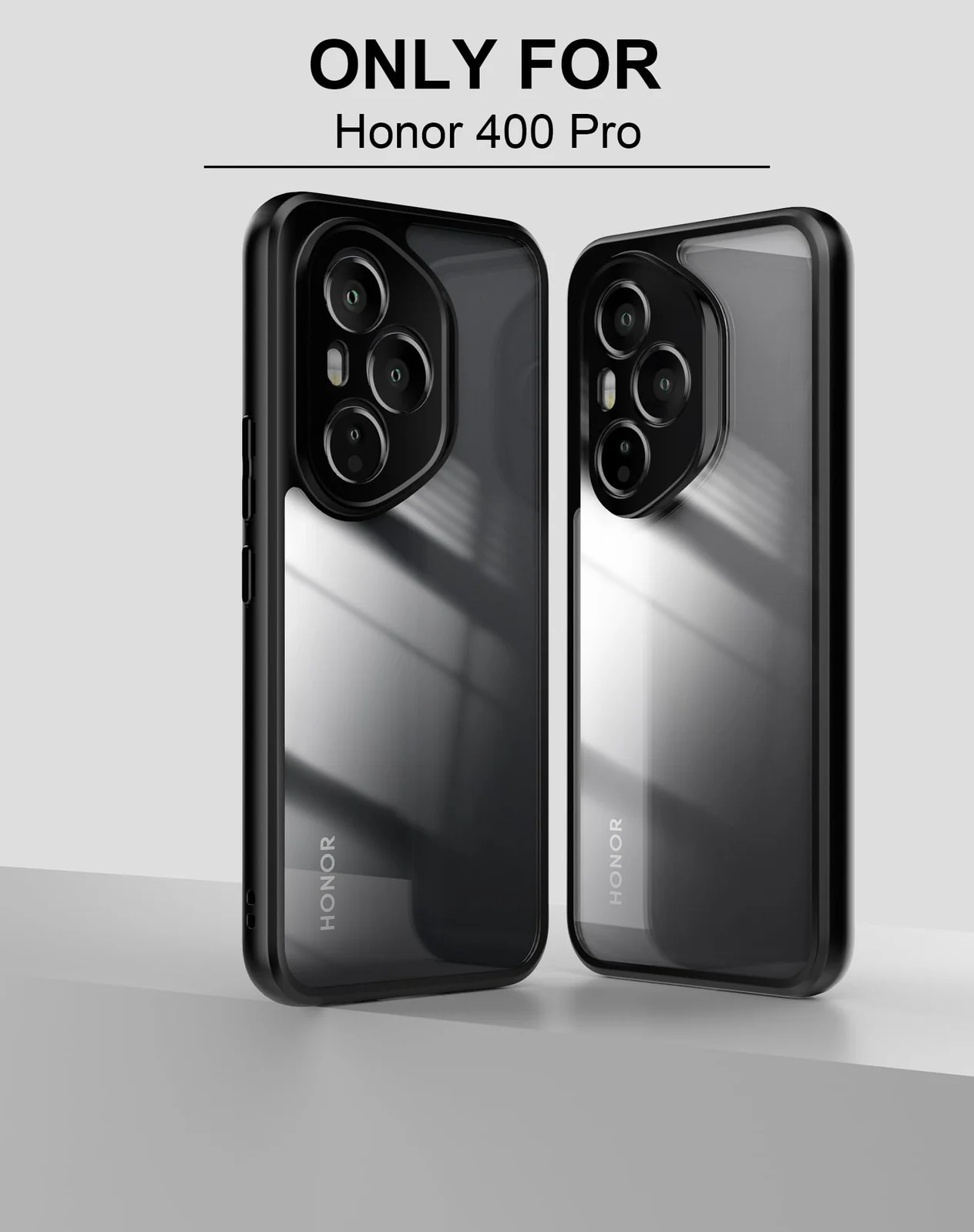 DL3 Mobilak Rugged Protective Case for Honor 400 Pro 5G, Camera protection, Shock-absorbing protection, Scratch-resistant surface - Black