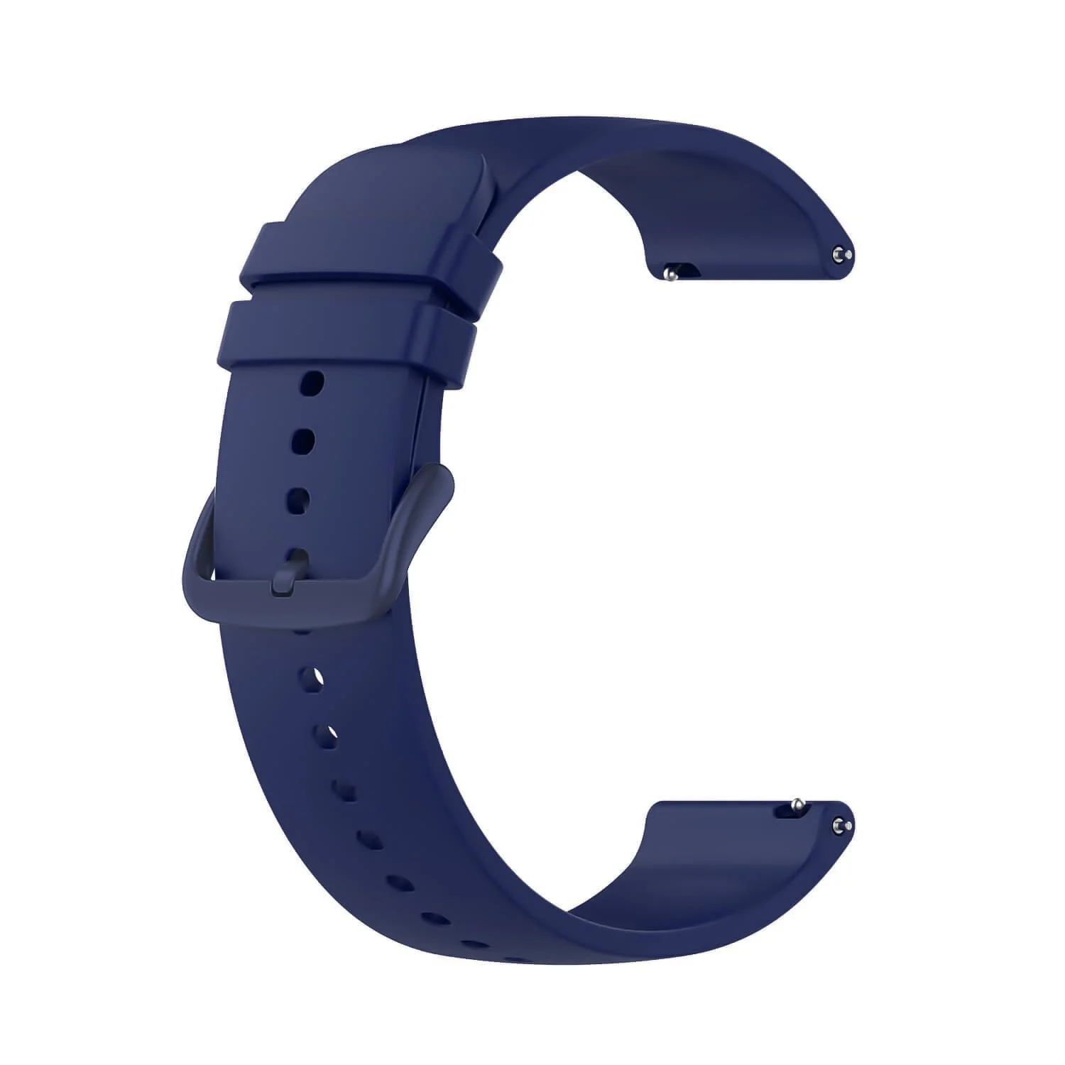DL3 Mobilak Silicone Buckle Band 22MM Strap For Xiaomi Redmi Watch 5 Active/5 Lite/Samsung Galaxy Watch 3 45mm/Watch 46mm/Gear S3/Huawei watch GT5 GT4 GT3 GT2 GT 46MM/GT2E/GT3 Pro GT 5 Pro - Blue