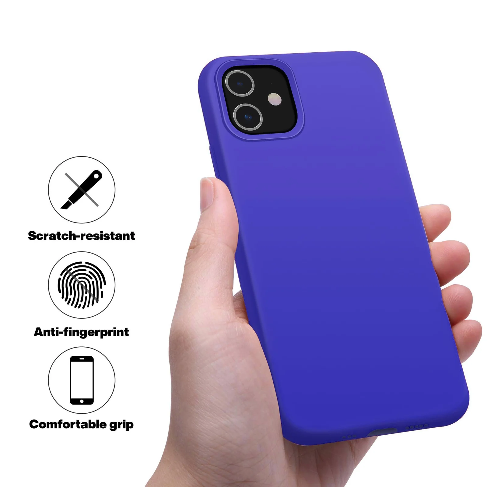 DL3 Mobilak Compatible with iPhone 11 (6.1 Inch) Case, Liquid Silicone Case, Full Body Protective Cover, Shockproof, Slim Phone Case, Anti-Scratch Soft Microfiber Lining - Pepsi