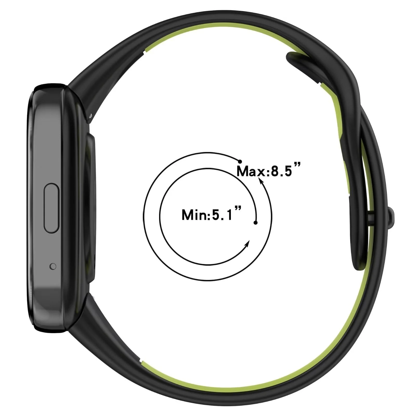 DL3 Mobilak Strap Silicone Compatible With Xiaomi Redmi Watch 3 Active/Redmi Watch 3 Lite, Sport Silicone Watch Band Wrist Strap, Bracelet Wristband Wrist Strap - Black & Gray