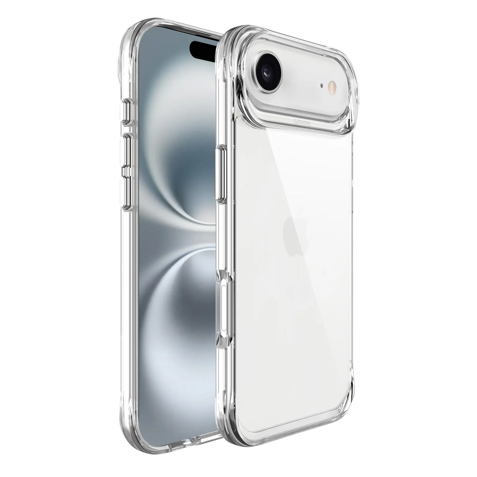 DL3 Mobilak Clear PC and TPU Protective Case for iPhone Air with Camera Protection and Military-Grade Protection - Clear
