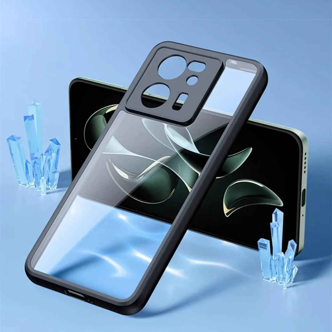 DL3 Mobilak Clear TPU Case for Xiaomi 13T / Xiaomi 13T Pro / Redmi K60 Ultra, Camera protection, Shock-absorbing protection, Scratch-resistant surface - Black