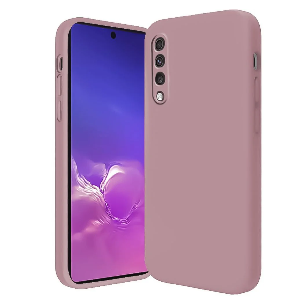 DL3 Mobilak Samsung Galaxy A70 / A70s Case, Soft Flexible Silicone Gel Rubber Bumper Cover, Full Body Shockproof Protective Phone Case - Cashmere
