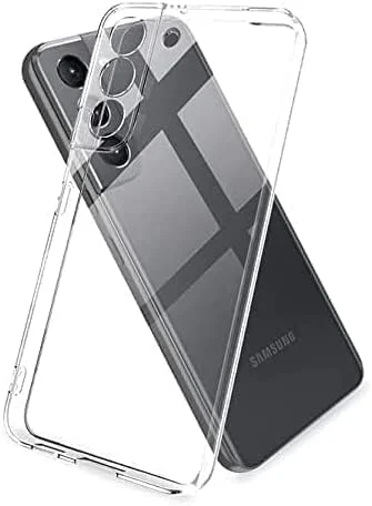DL3 Mobilak Case Compatible with Samsung Galaxy S21 FE 5G Case Crystal Soft TPU Gel Case Flexible Silicone Anti-Scratch Camera Protection TPU Cover - Clear