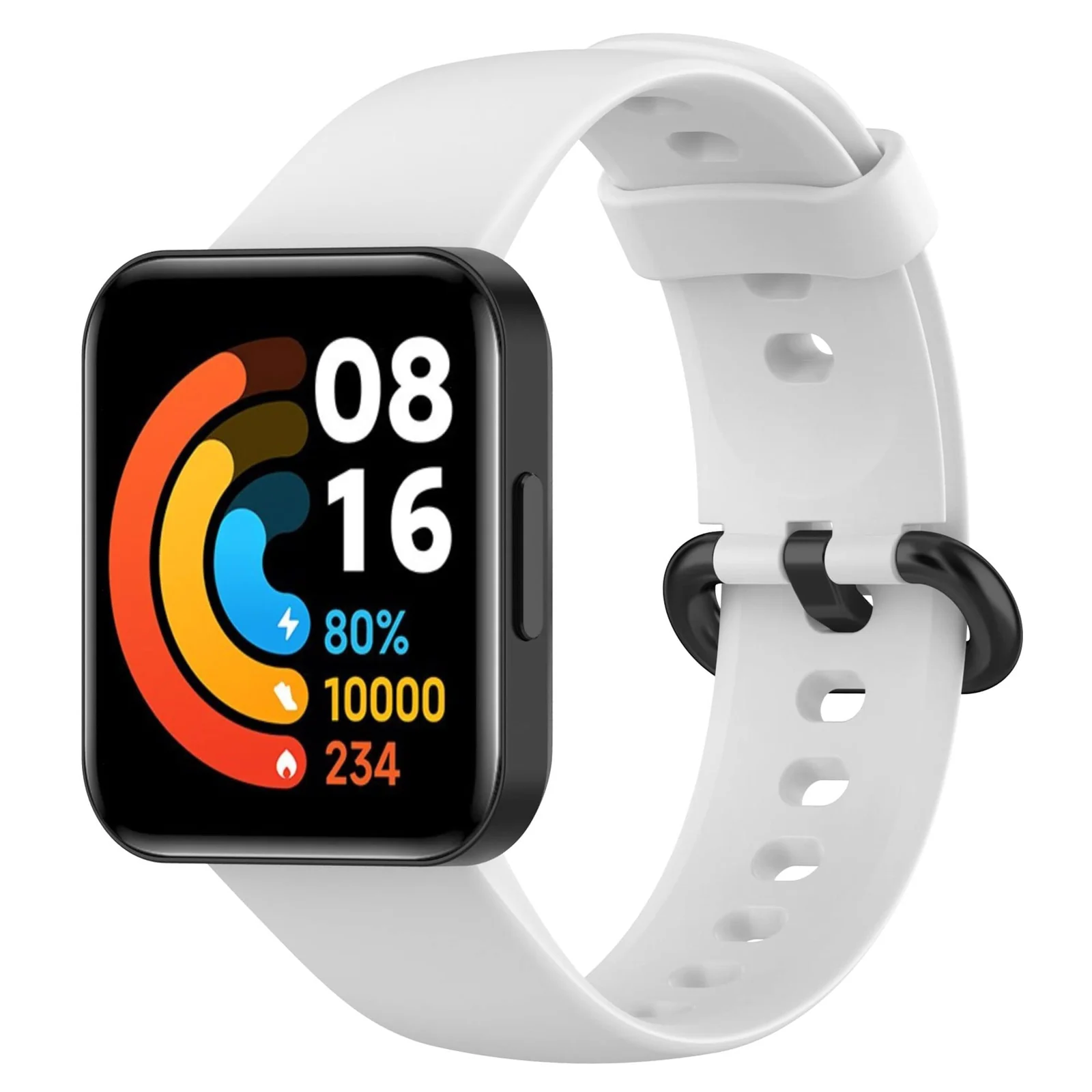 DL3 Mobilak Strap Compatible with Xiaomi Redmi Watch 2 Lite/Poco Watch/Redmi Watch 2 / Horloge 2 Soft Replacement Sport Silicone Strap - Black