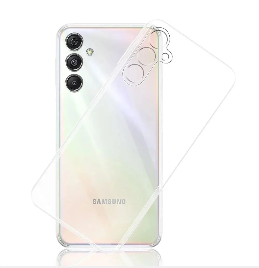 DL3 Mobilak Case Compatible with Samsung Galaxy M54 Case Crystal Soft TPU Gel Case Flexible Silicone Anti-Scratch Camera Protection TPU Cover - Clear