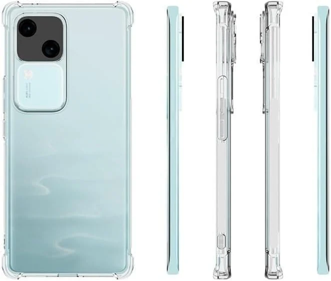 DL3 Mobilak Case Compatible with vivo V30 / V30 Pro 5G, Cover Silicone TPU Gorilla Anti-shock Protector Camera Shockproof Corners - Clear